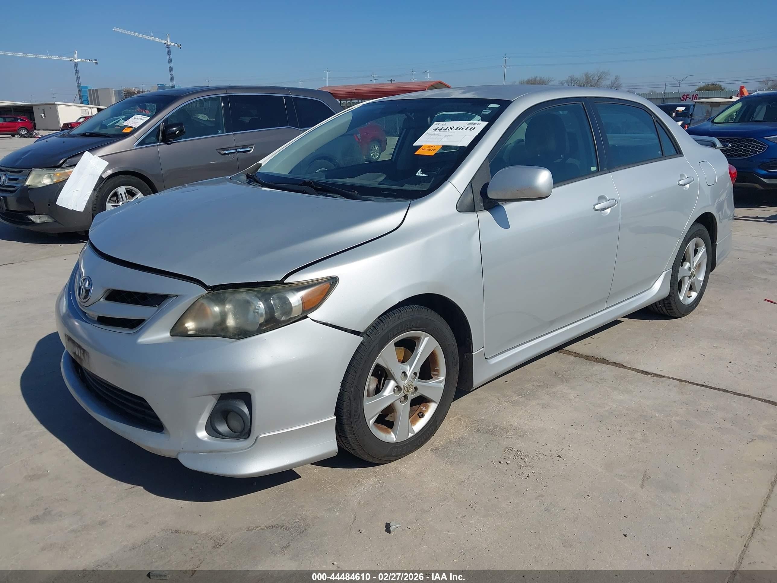 2013 Toyota Corolla S Silver vin: 2T1BU4EE5DC963786