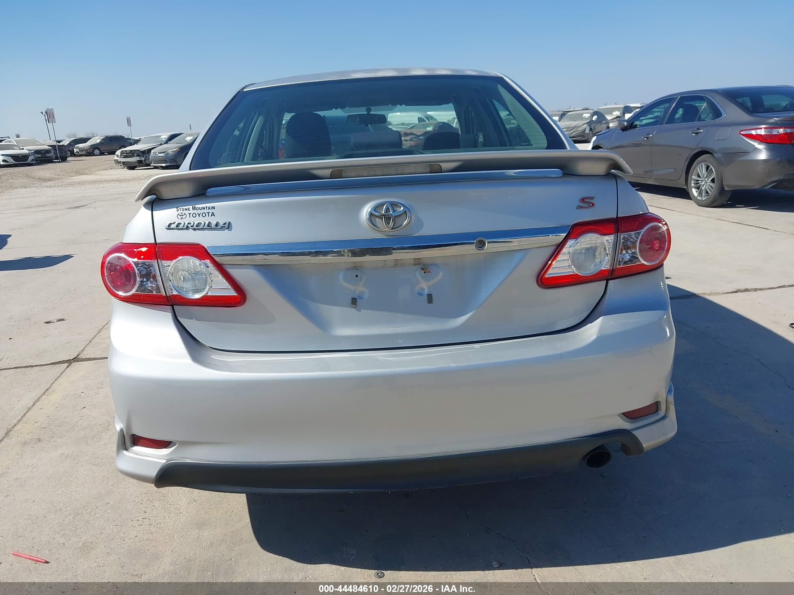 2013 Toyota Corolla S Silver vin: 2T1BU4EE5DC963786