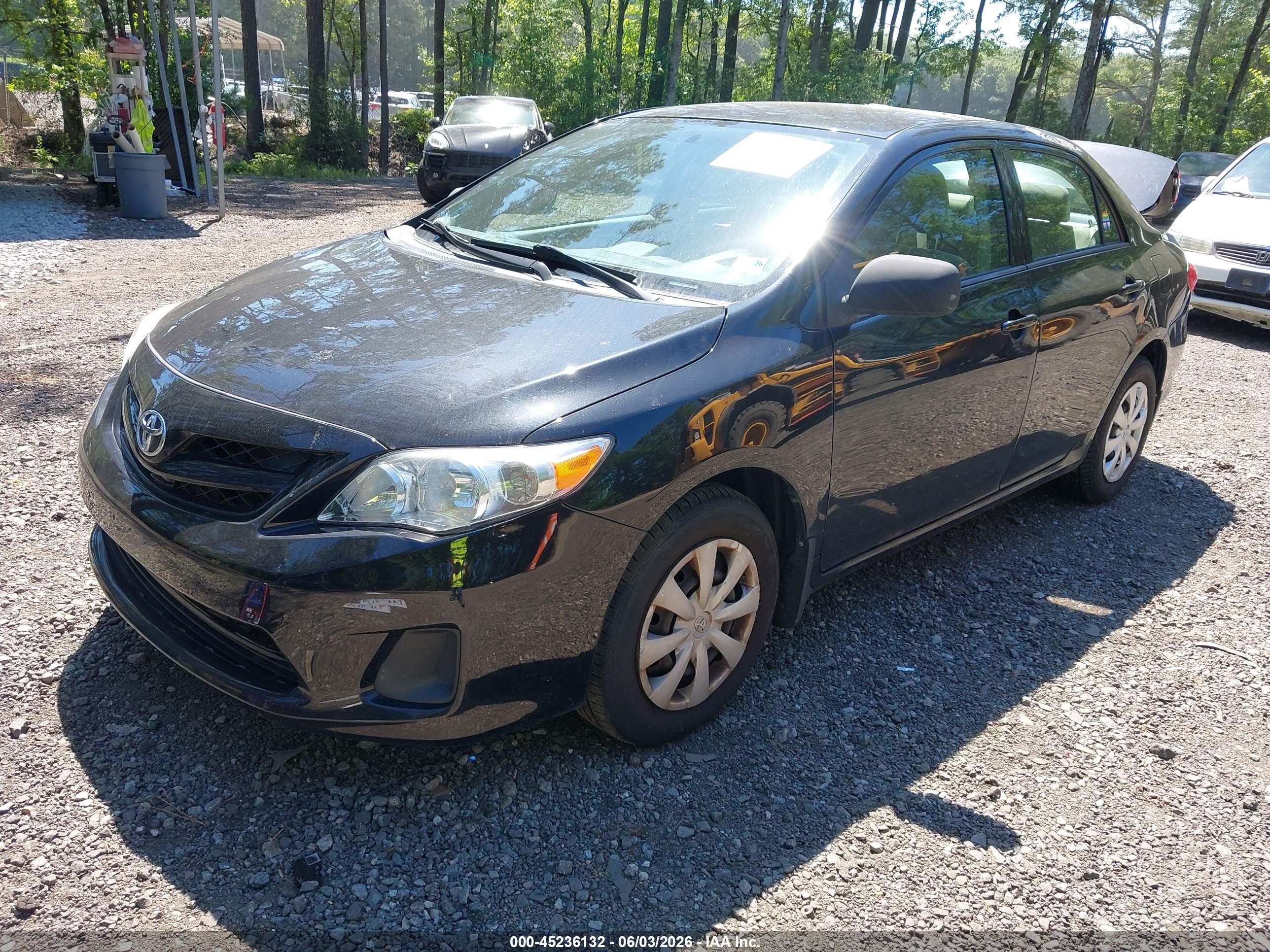 2013 Toyota Corolla L Black vin: 2T1BU4EE5DC998618