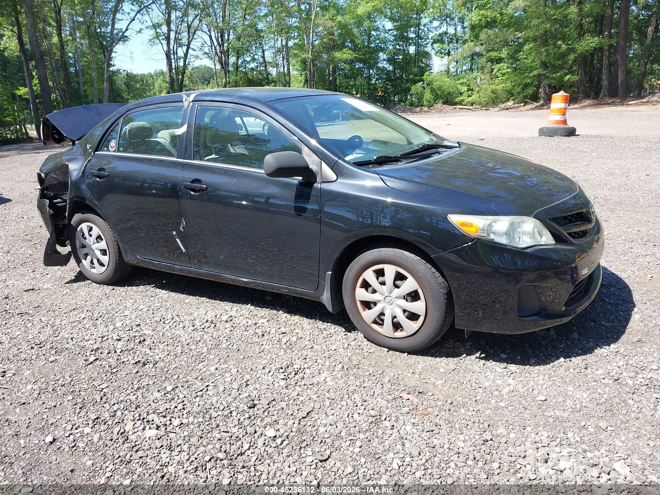 2013 Toyota Corolla L Black vin: 2T1BU4EE5DC998618