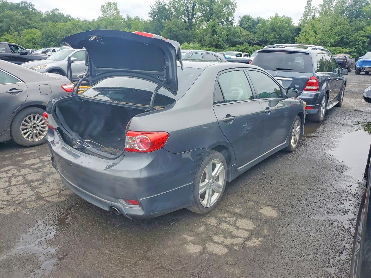 2013 Toyota Corolla S Gray vin: 2T1BU4EE5DC998909