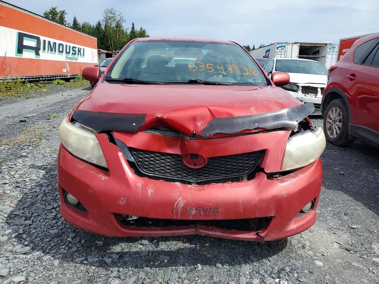 2010 Toyota Corolla Base Red vin: 2T1BU4EE6AC219142