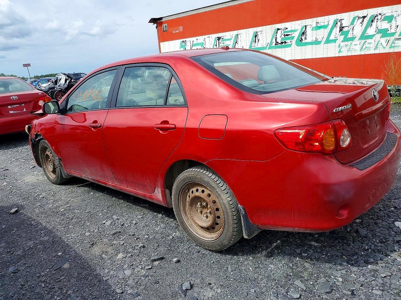 2010 Toyota Corolla Base Red vin: 2T1BU4EE6AC219142