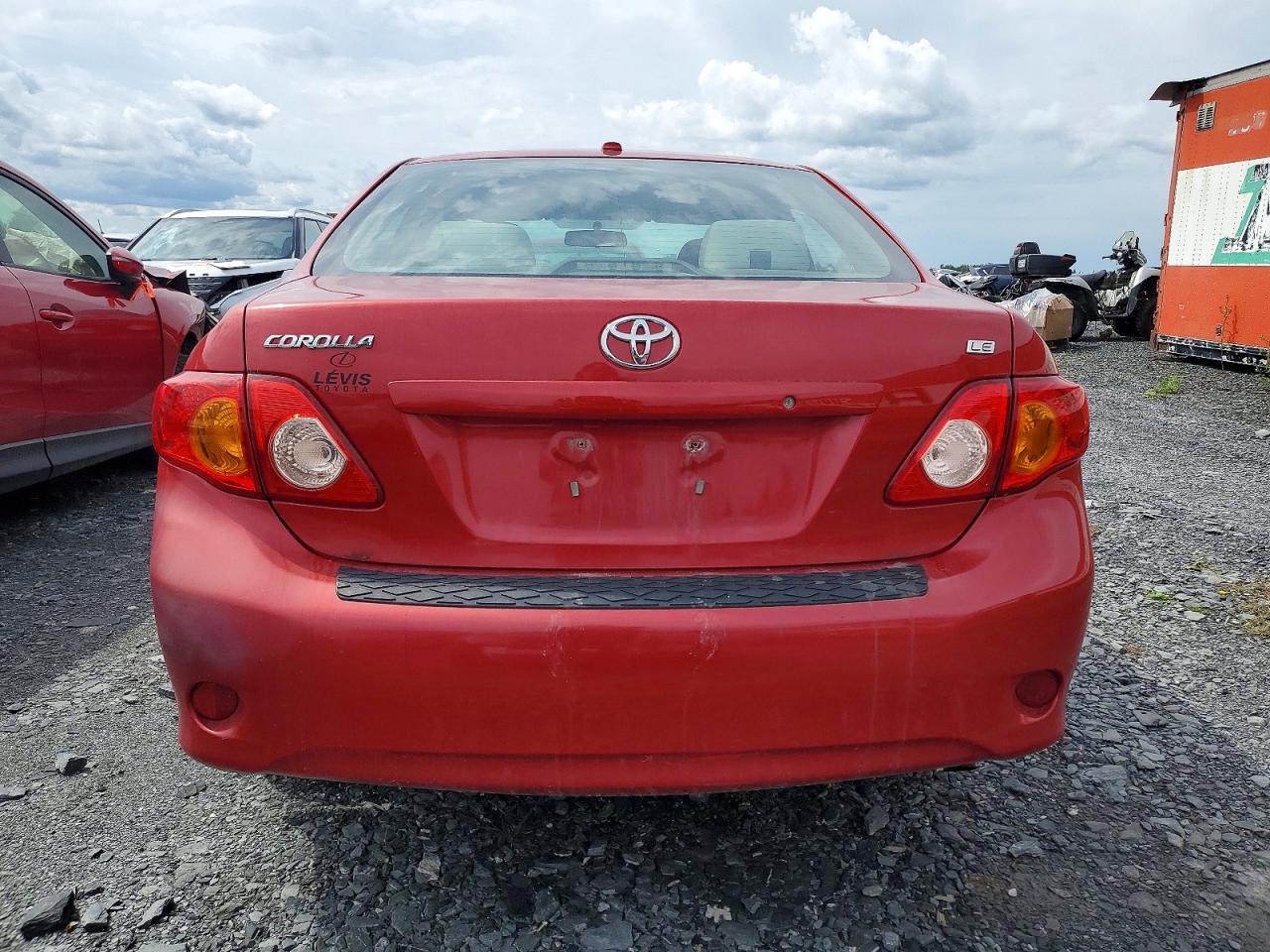 2010 Toyota Corolla Base Red vin: 2T1BU4EE6AC219142
