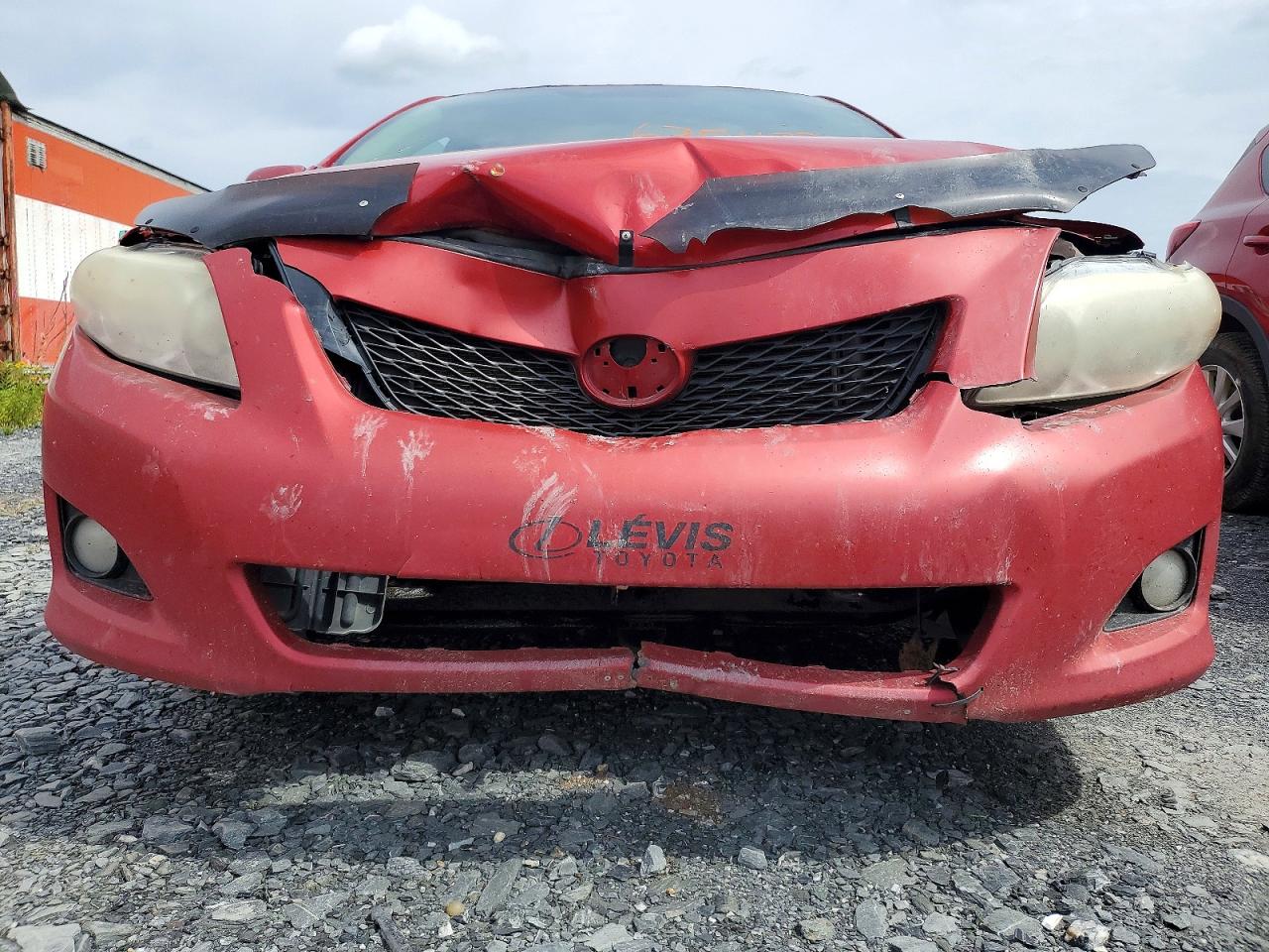 2010 Toyota Corolla Base Red vin: 2T1BU4EE6AC219142