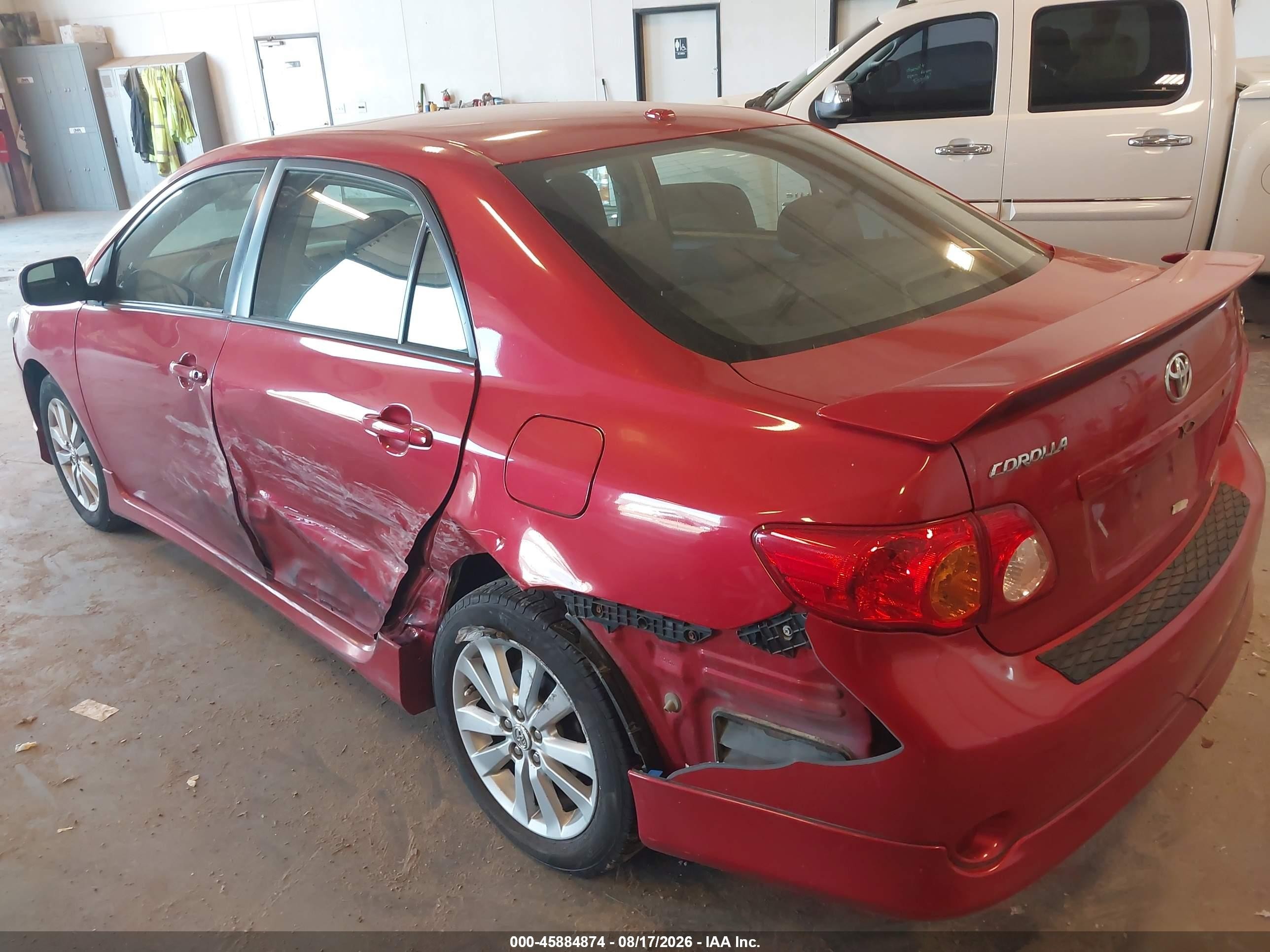 2010 Toyota Corolla S Red vin: 2T1BU4EE6AC223045