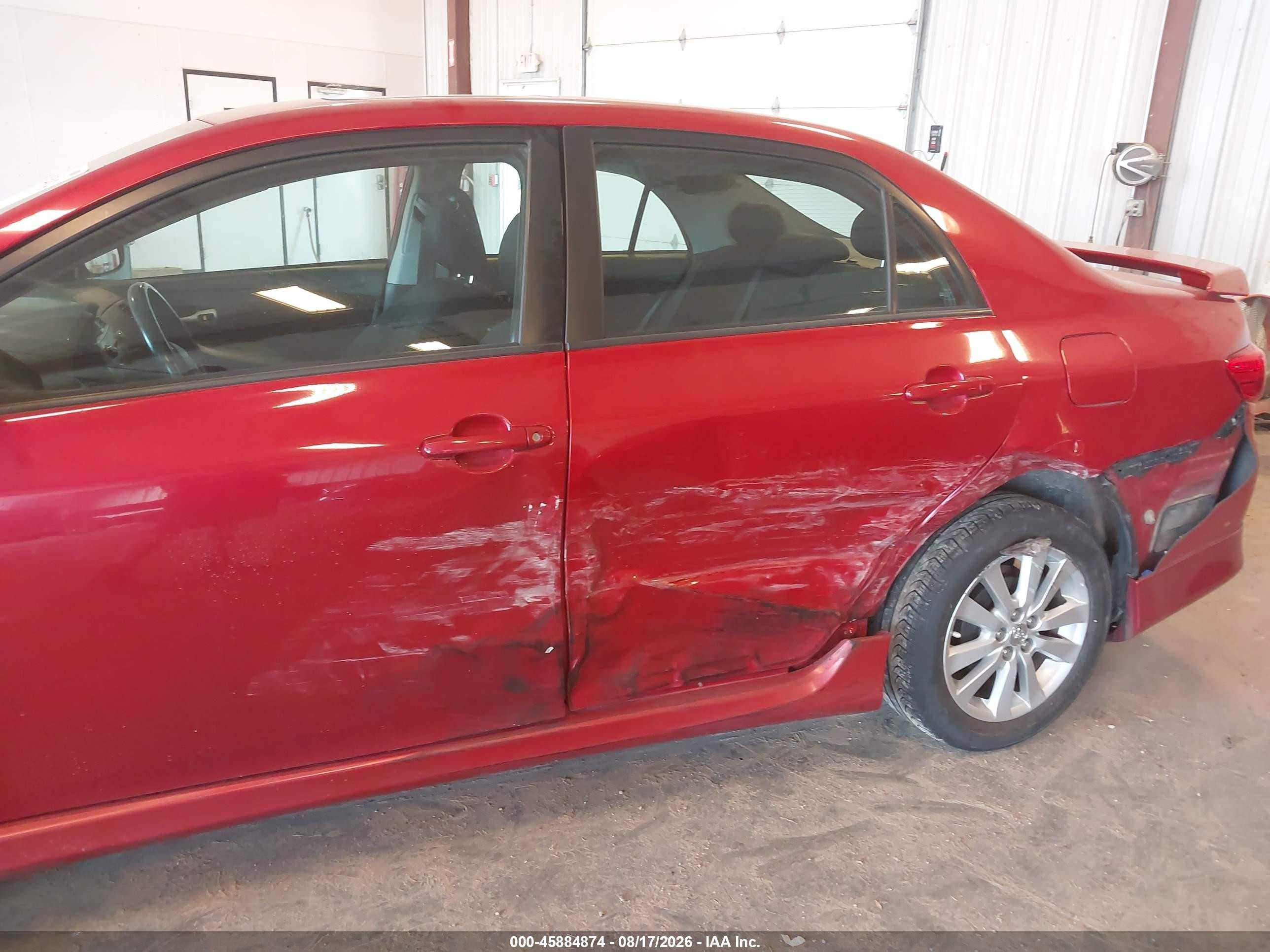 2010 Toyota Corolla S Red vin: 2T1BU4EE6AC223045