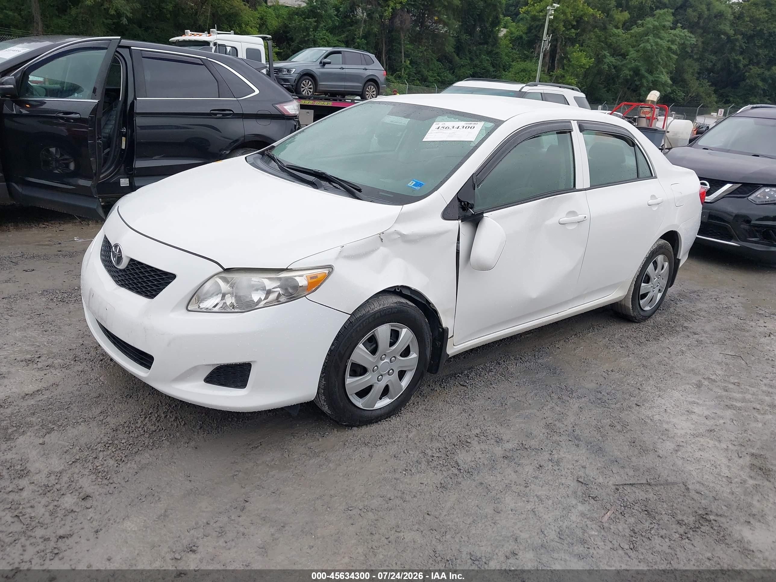 2010 Toyota Corolla Le Белый vin: 2T1BU4EE6AC243859