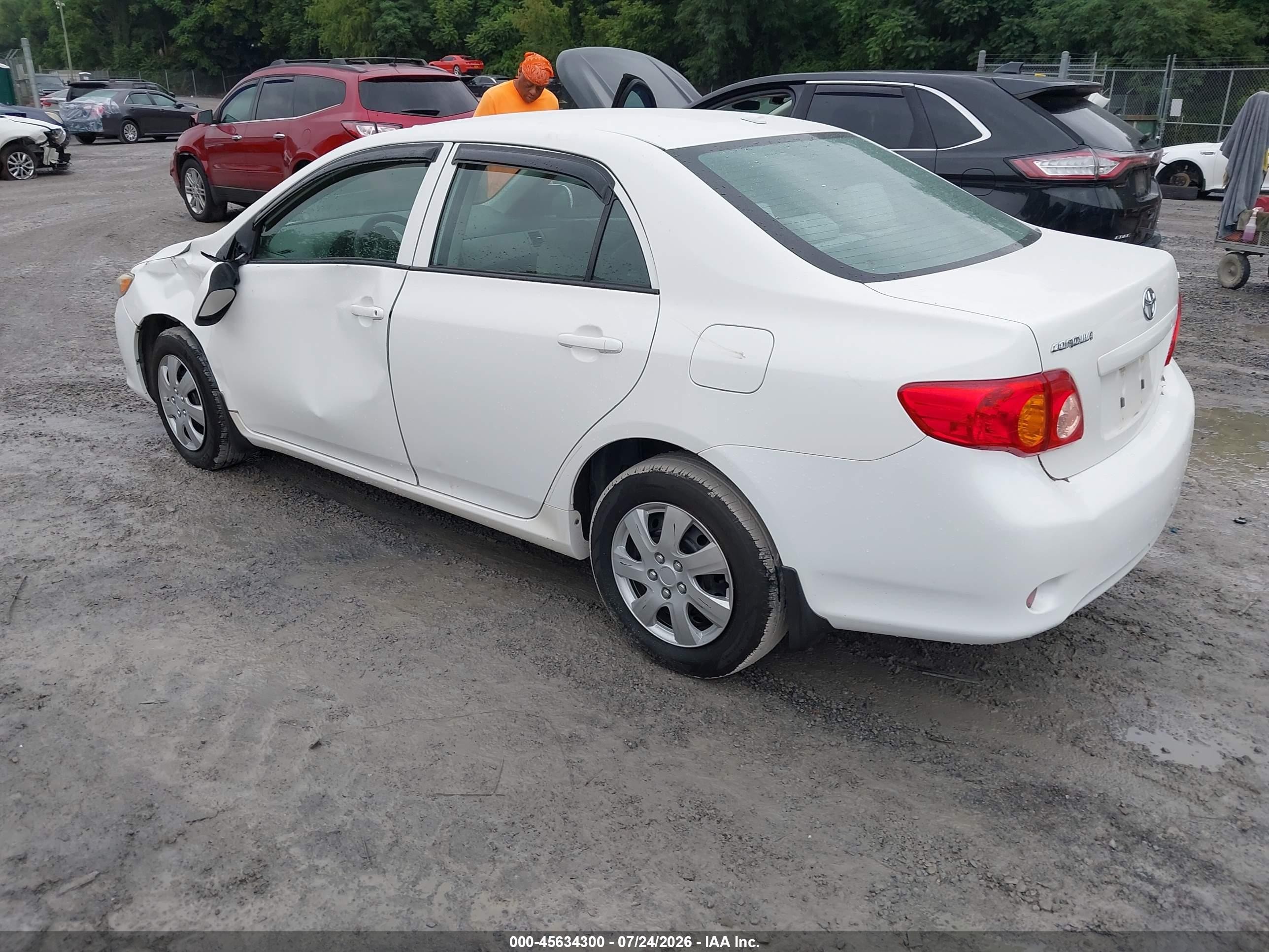 2010 Toyota Corolla Le Белый vin: 2T1BU4EE6AC243859