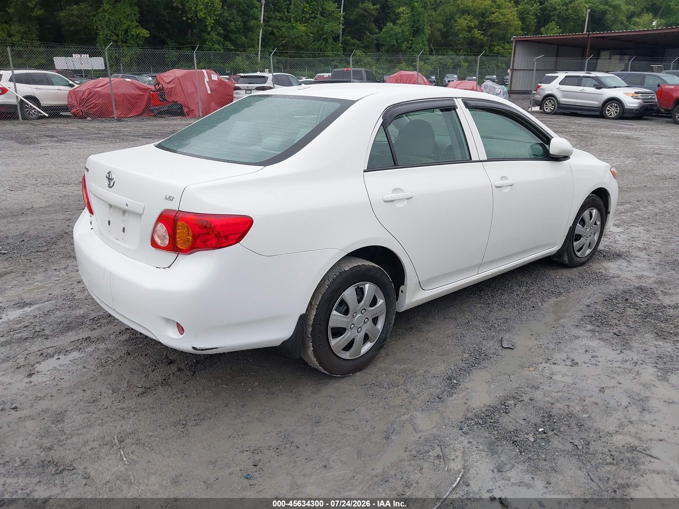 2010 Toyota Corolla Le Белый vin: 2T1BU4EE6AC243859