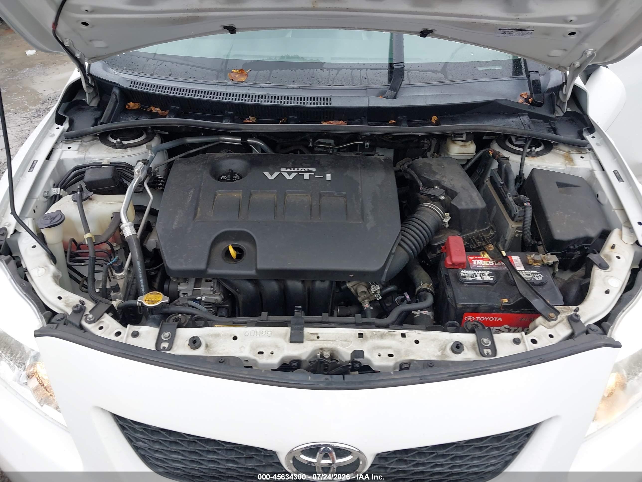 2010 Toyota Corolla Le Белый vin: 2T1BU4EE6AC243859