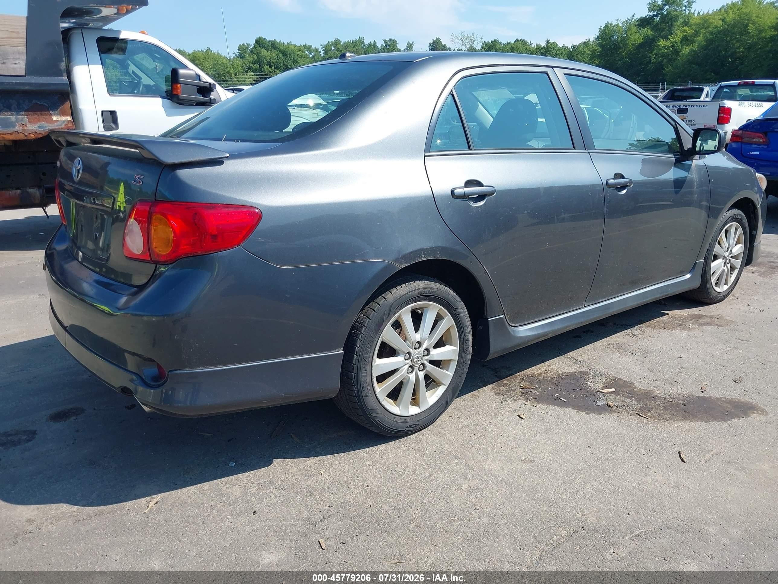 2010 Toyota Corolla S Gray vin: 2T1BU4EE6AC245630