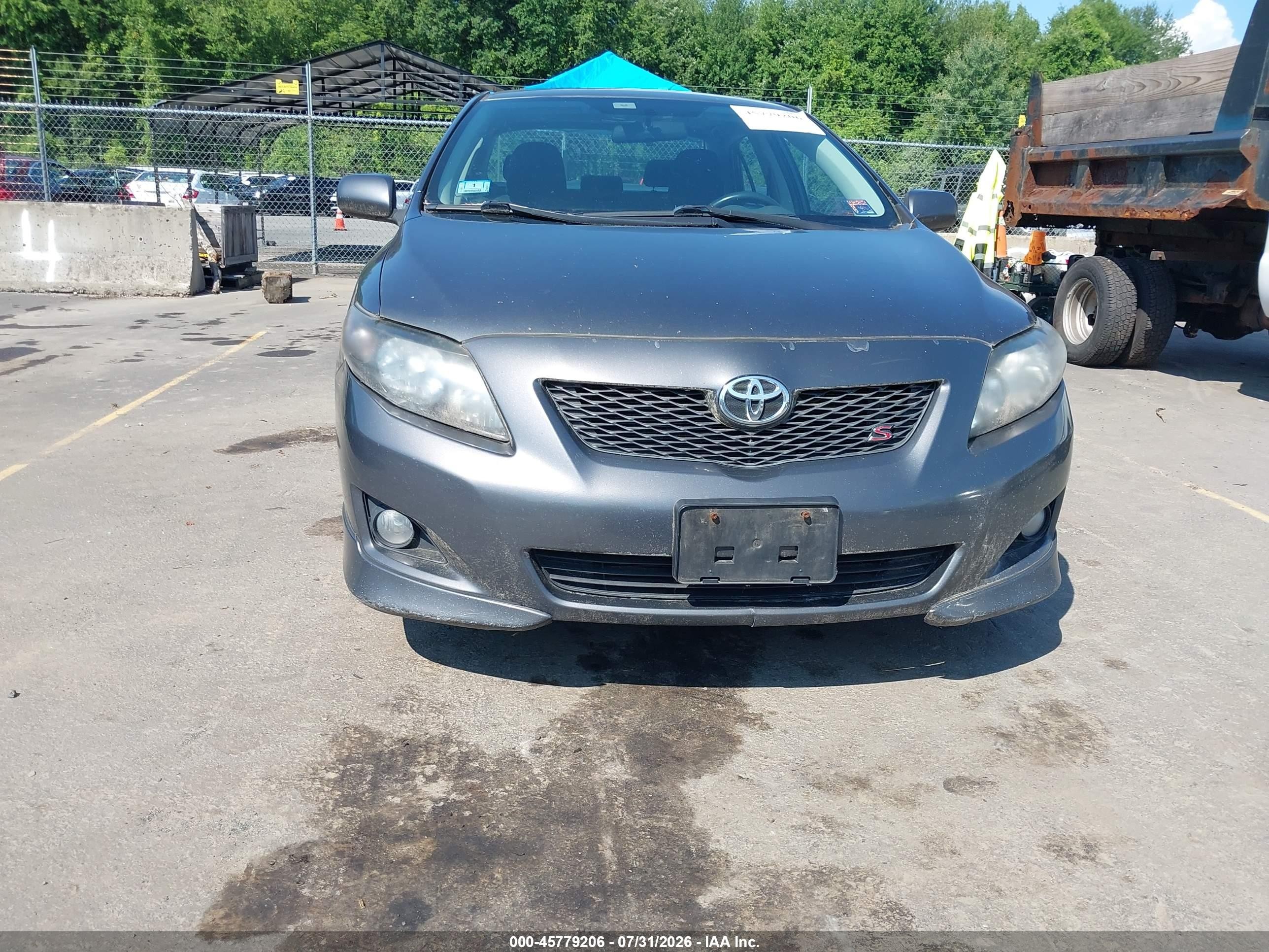 2010 Toyota Corolla S Gray vin: 2T1BU4EE6AC245630