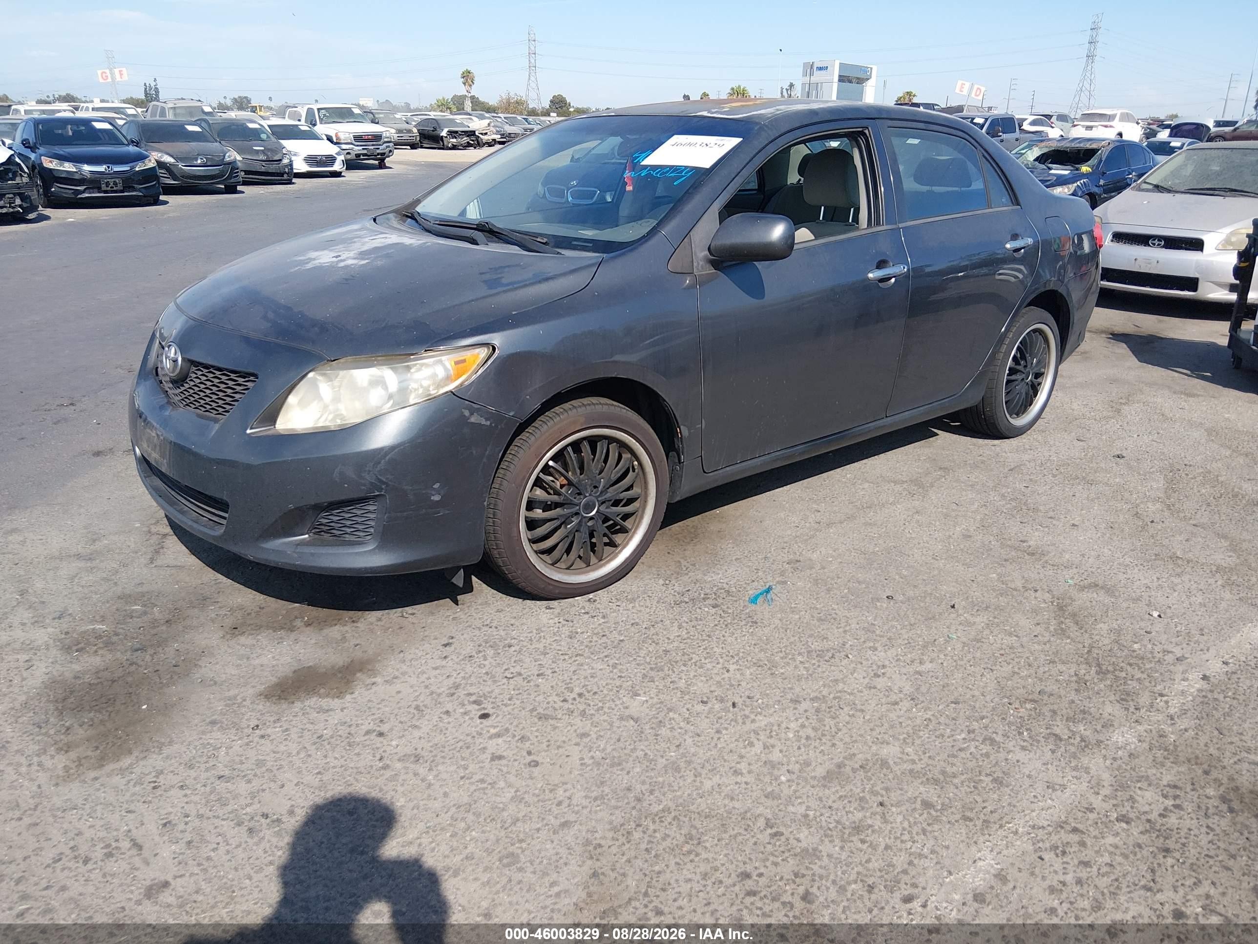 2010 Toyota Corolla Le Серый vin: 2T1BU4EE6AC254229