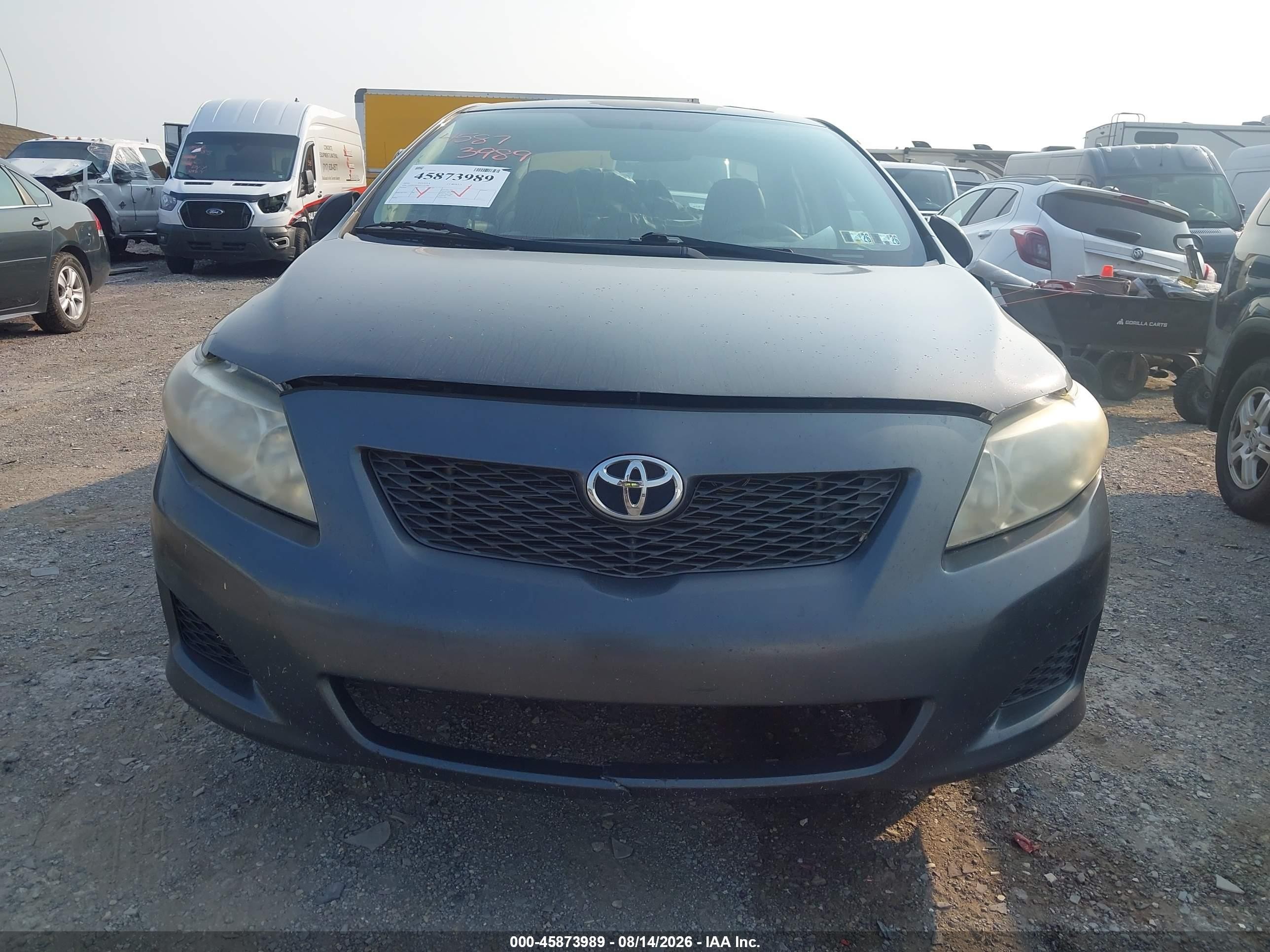 2010 Toyota Corolla Le Gray vin: 2T1BU4EE6AC257390