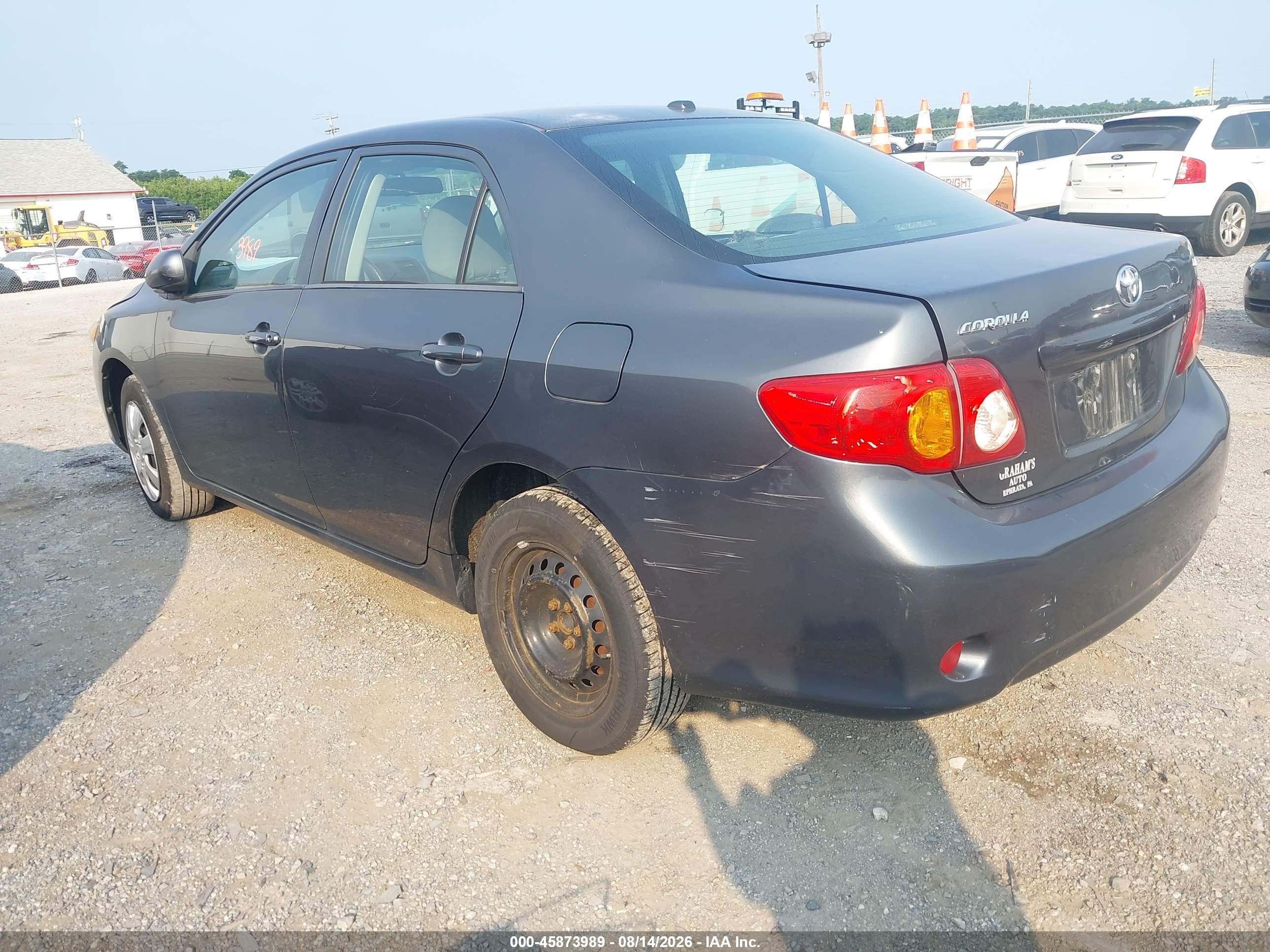 2010 Toyota Corolla Le Gray vin: 2T1BU4EE6AC257390