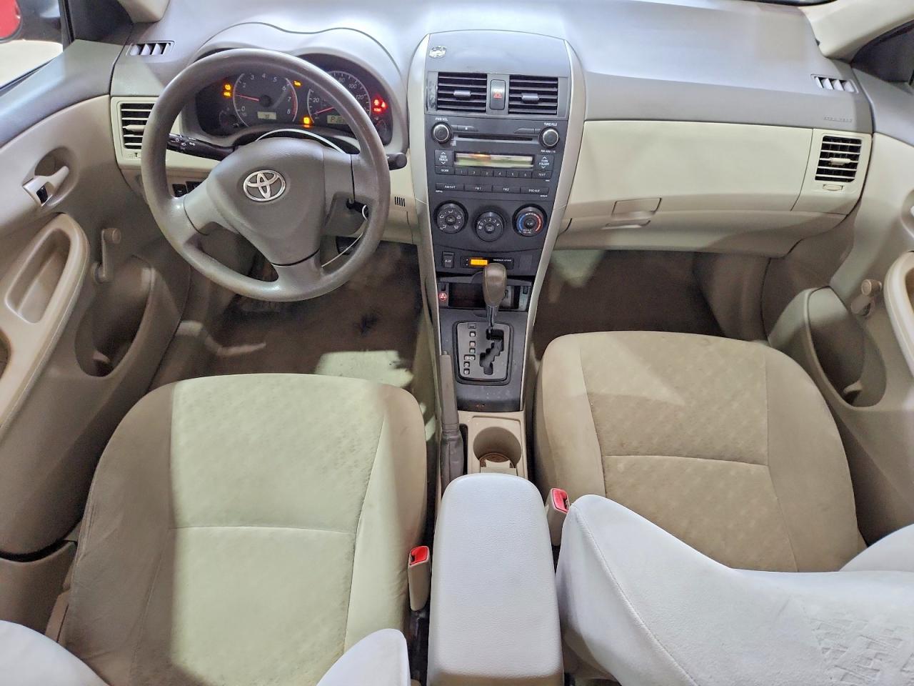 2010 Toyota Corolla Base Red vin: 2T1BU4EE6AC258524
