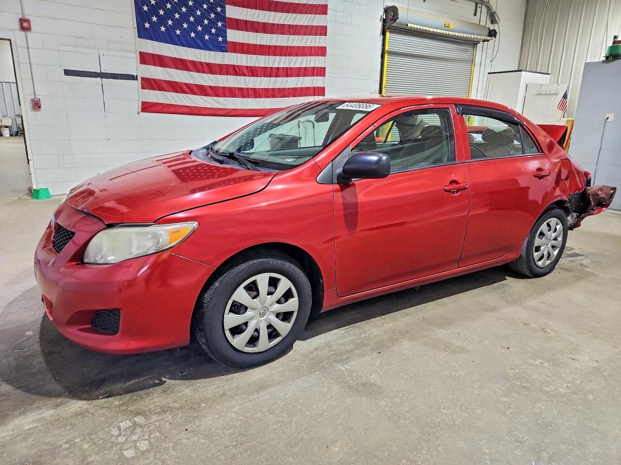 2010 Toyota Corolla Base Red vin: 2T1BU4EE6AC258524