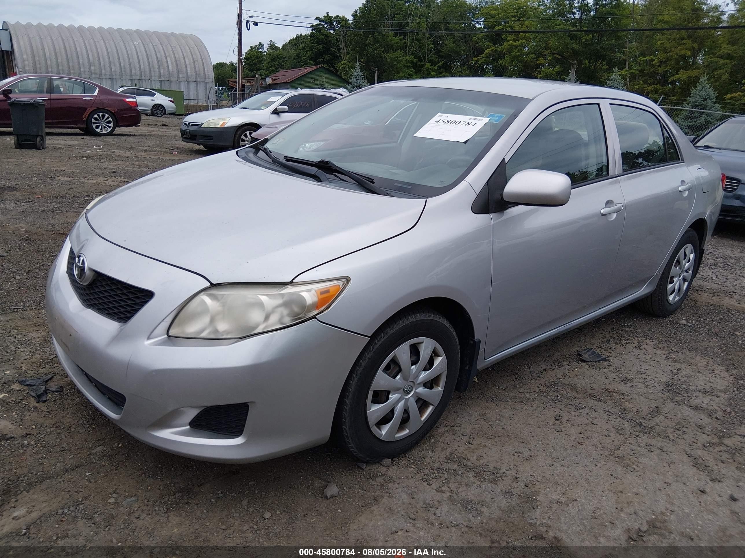 2010 Toyota Corolla Le Silver vin: 2T1BU4EE6AC283133