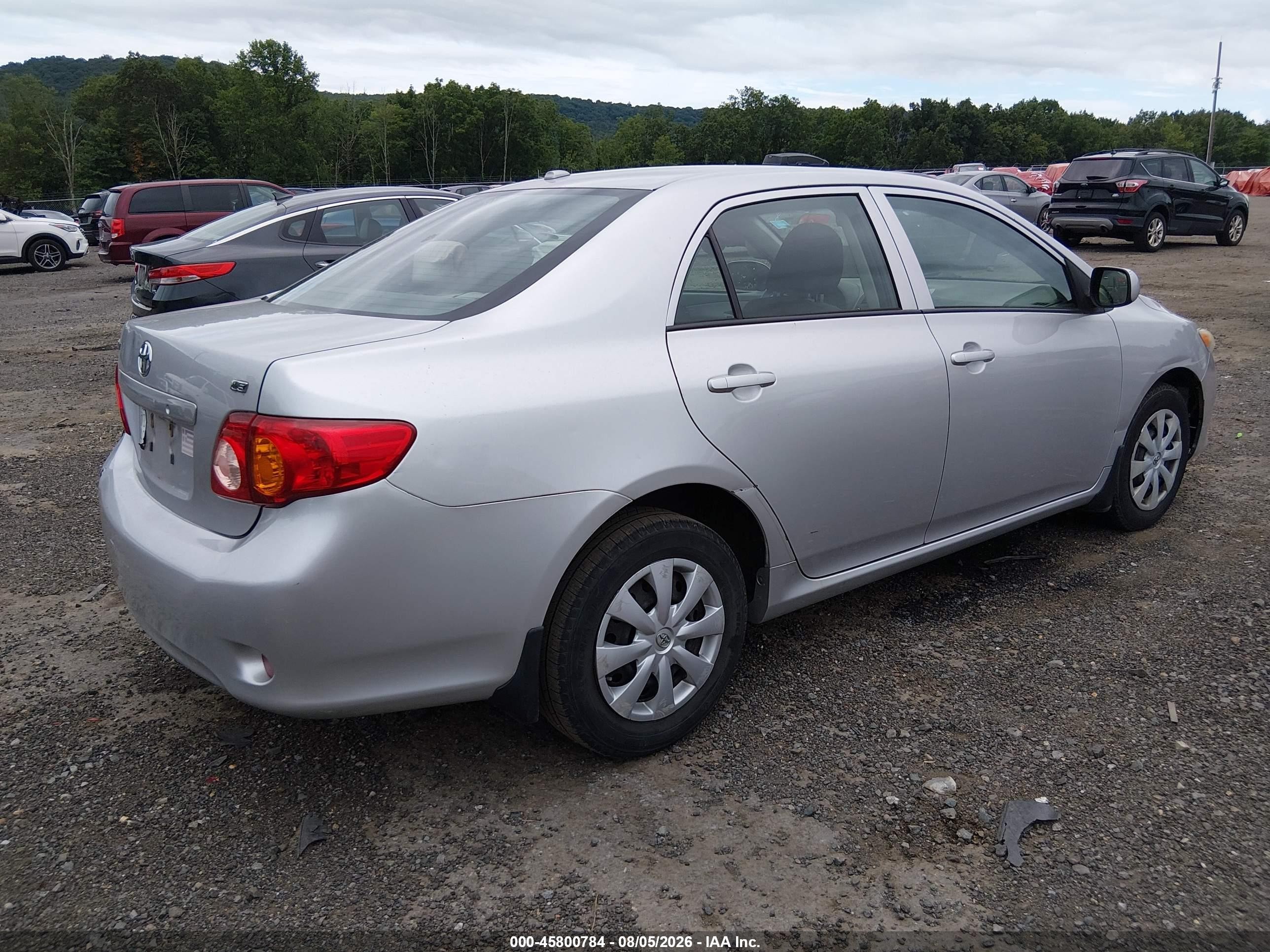 2010 Toyota Corolla Le Silver vin: 2T1BU4EE6AC283133