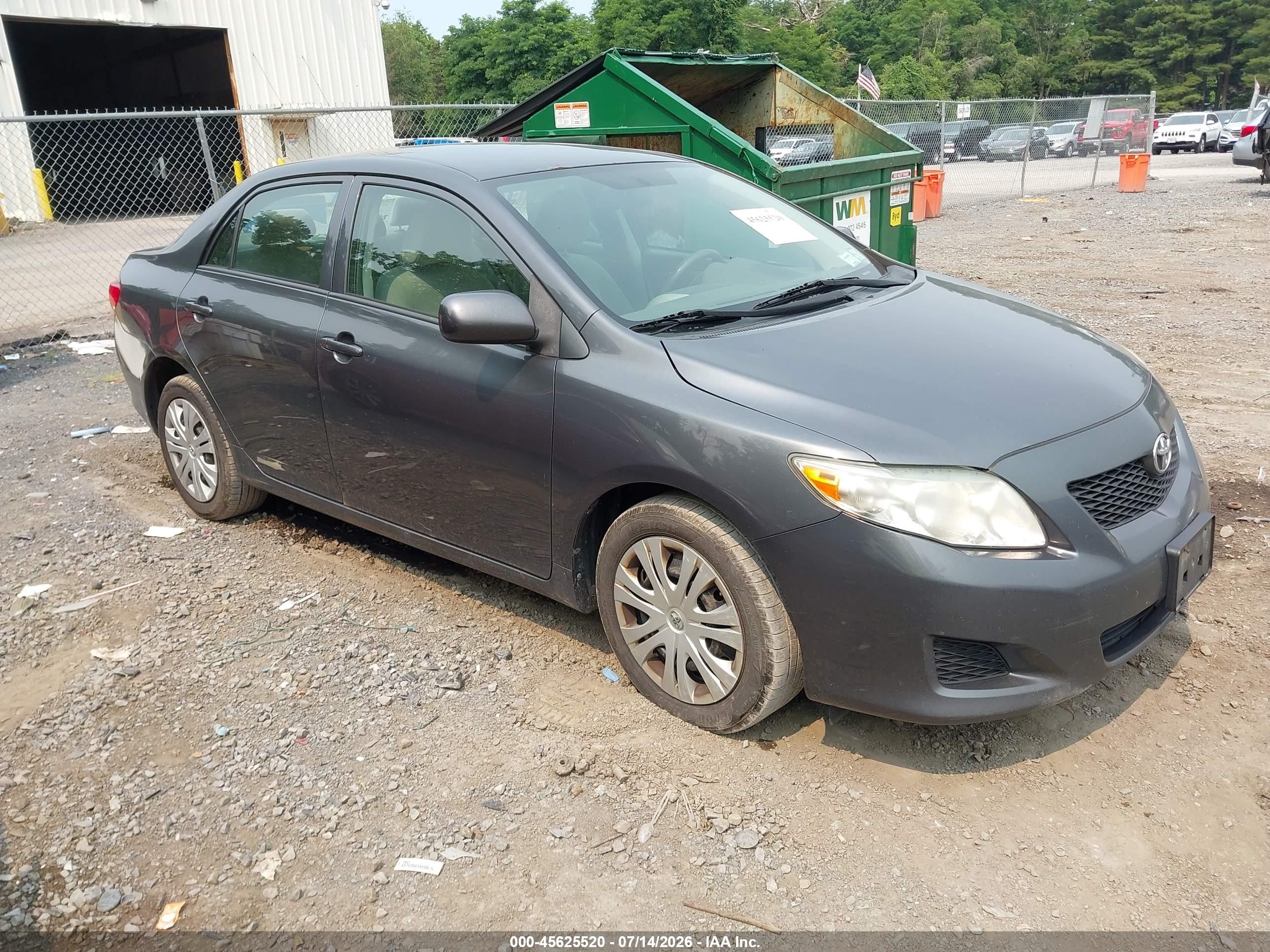 2010 Toyota Corolla Le Gray vin: 2T1BU4EE6AC302182