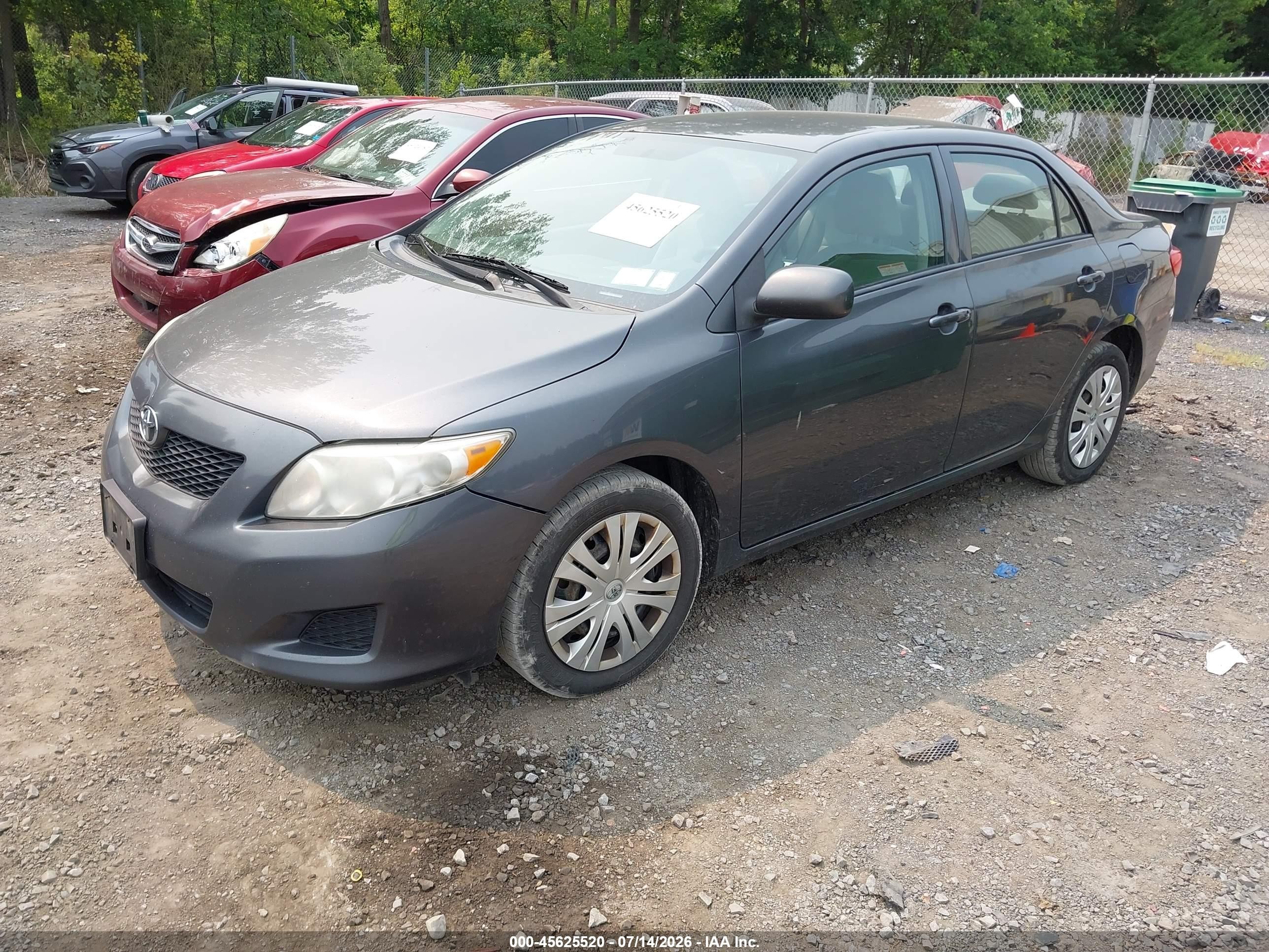 2010 Toyota Corolla Le Gray vin: 2T1BU4EE6AC302182