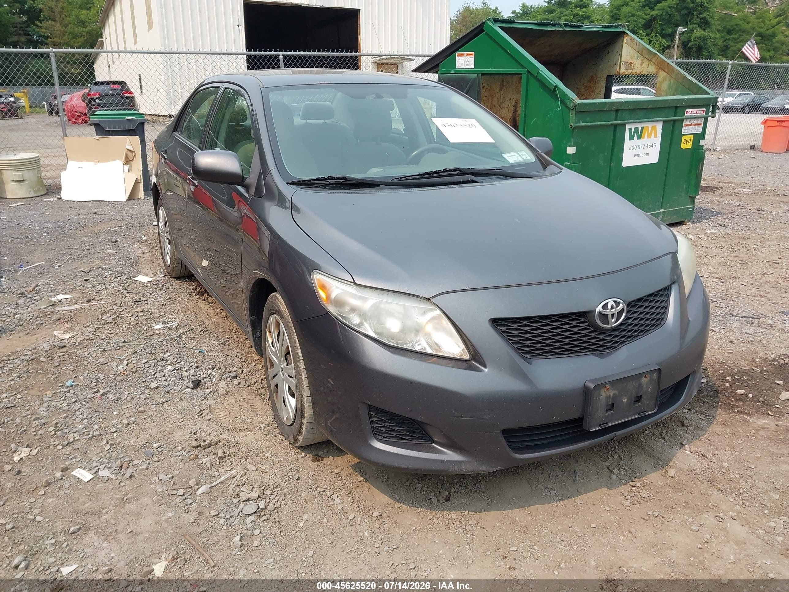 2010 Toyota Corolla Le Gray vin: 2T1BU4EE6AC302182