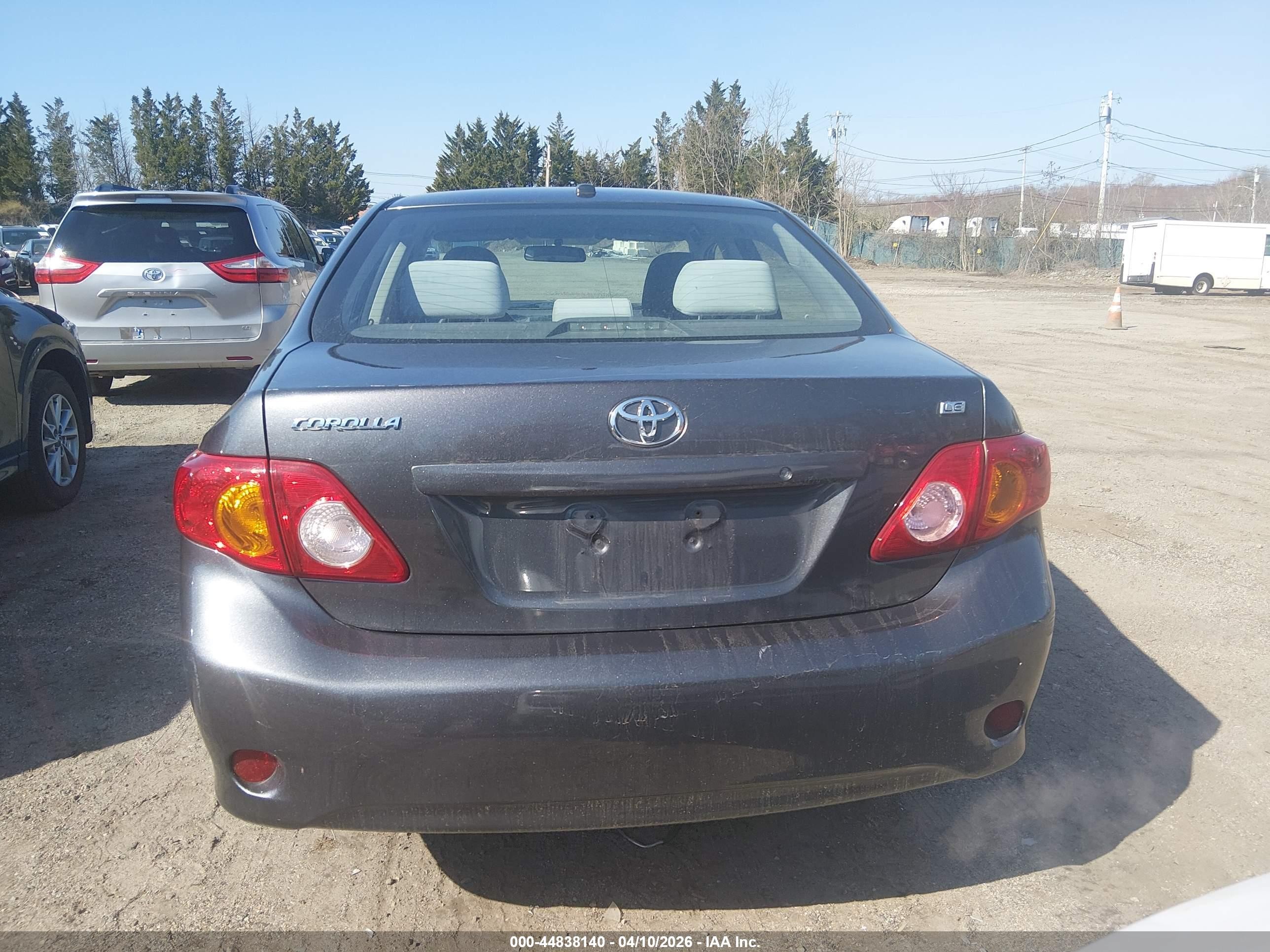 2010 Toyota Corolla Le Black vin: 2T1BU4EE6AC315515