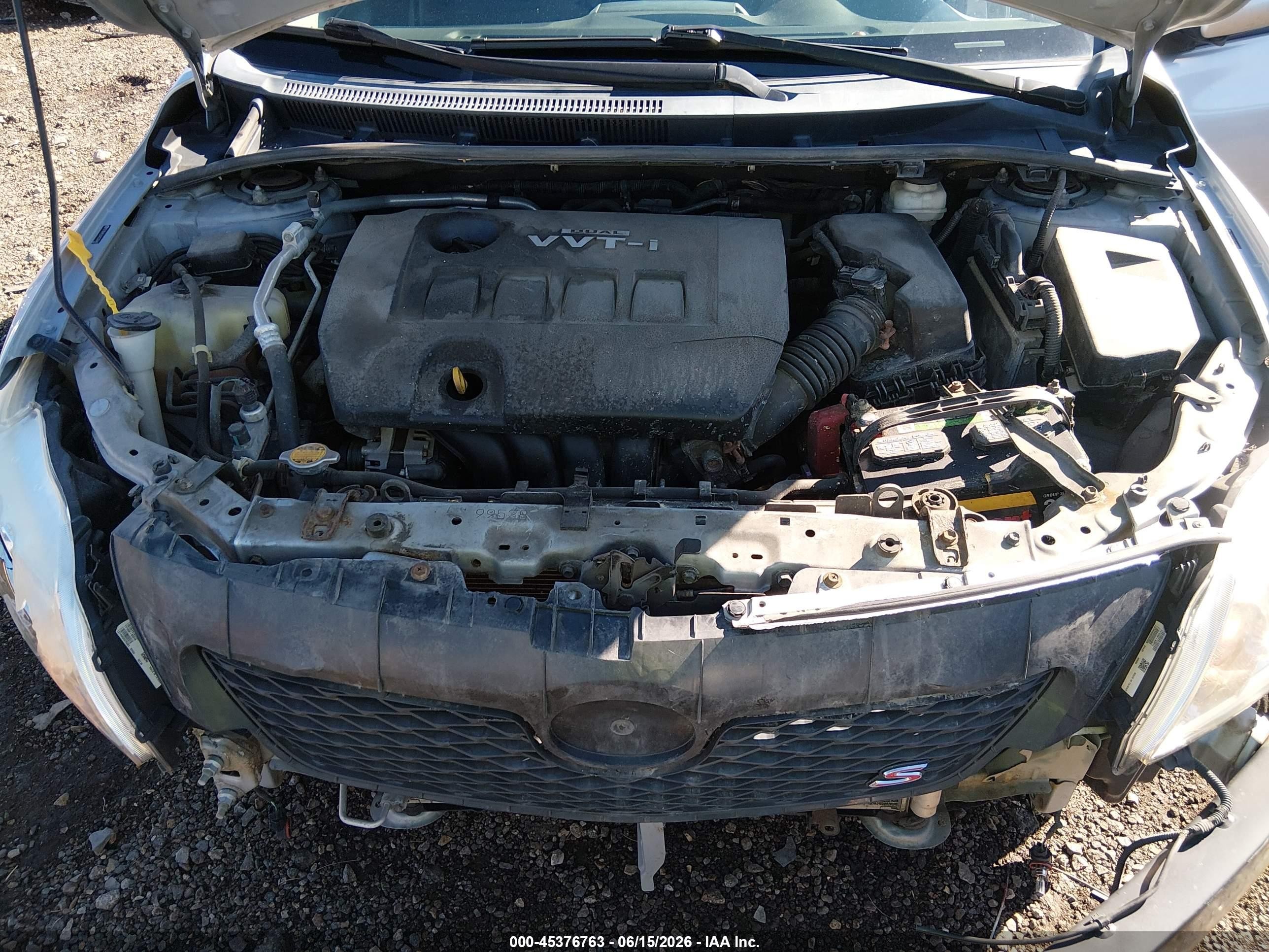2010 Toyota Corolla S Gray vin: 2T1BU4EE6AC326885