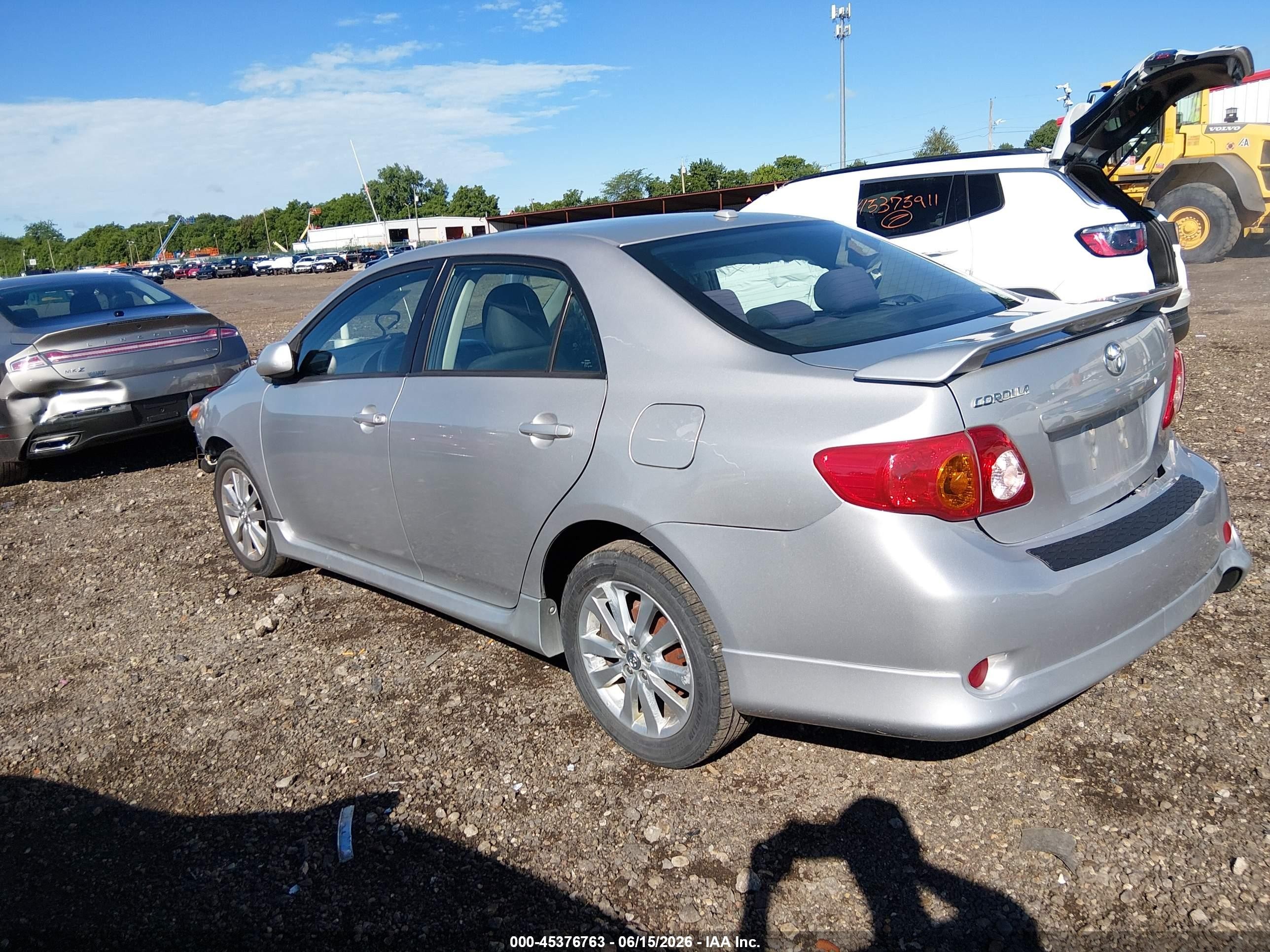 2010 Toyota Corolla S Gray vin: 2T1BU4EE6AC326885