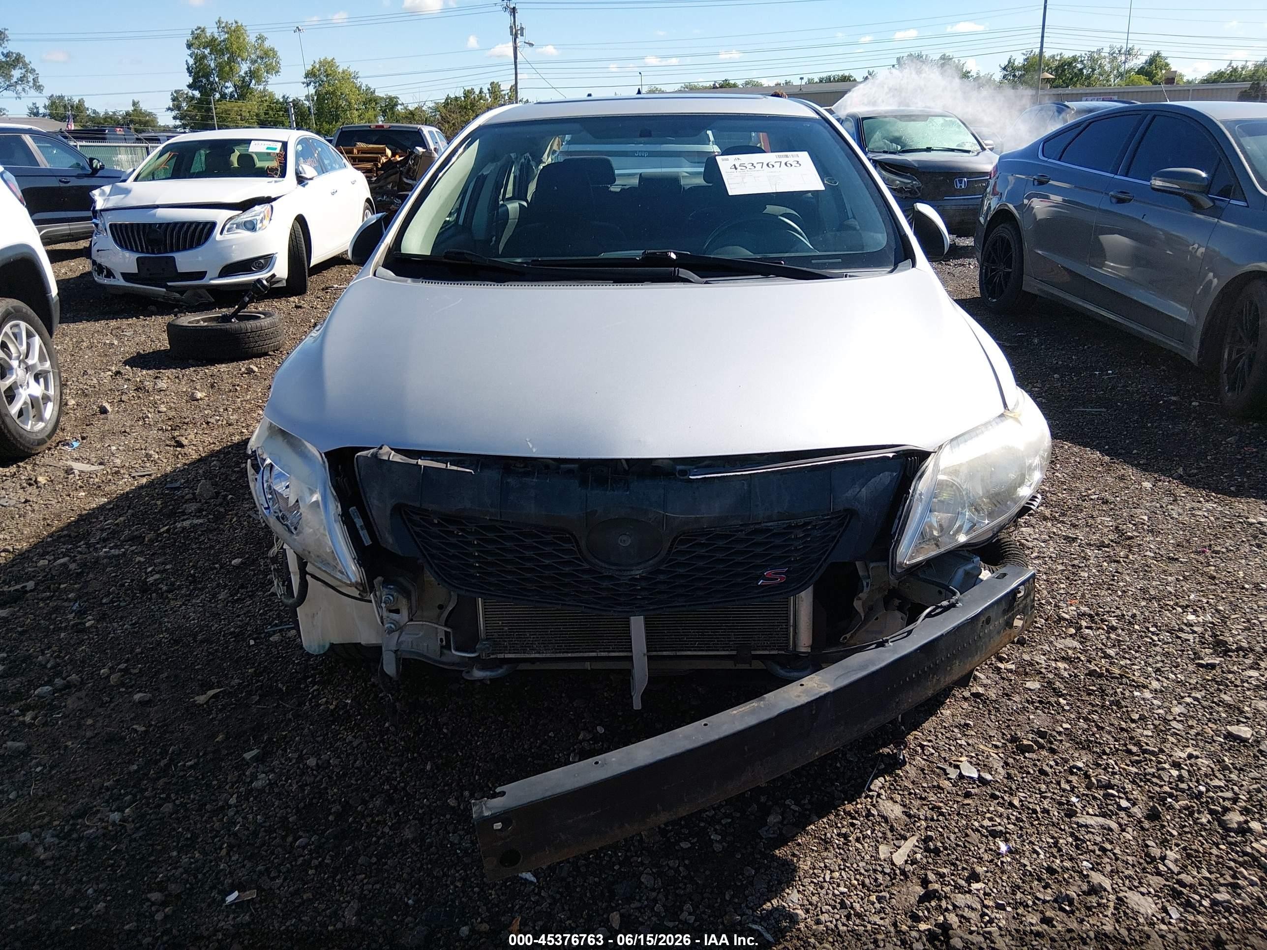 2010 Toyota Corolla S Gray vin: 2T1BU4EE6AC326885