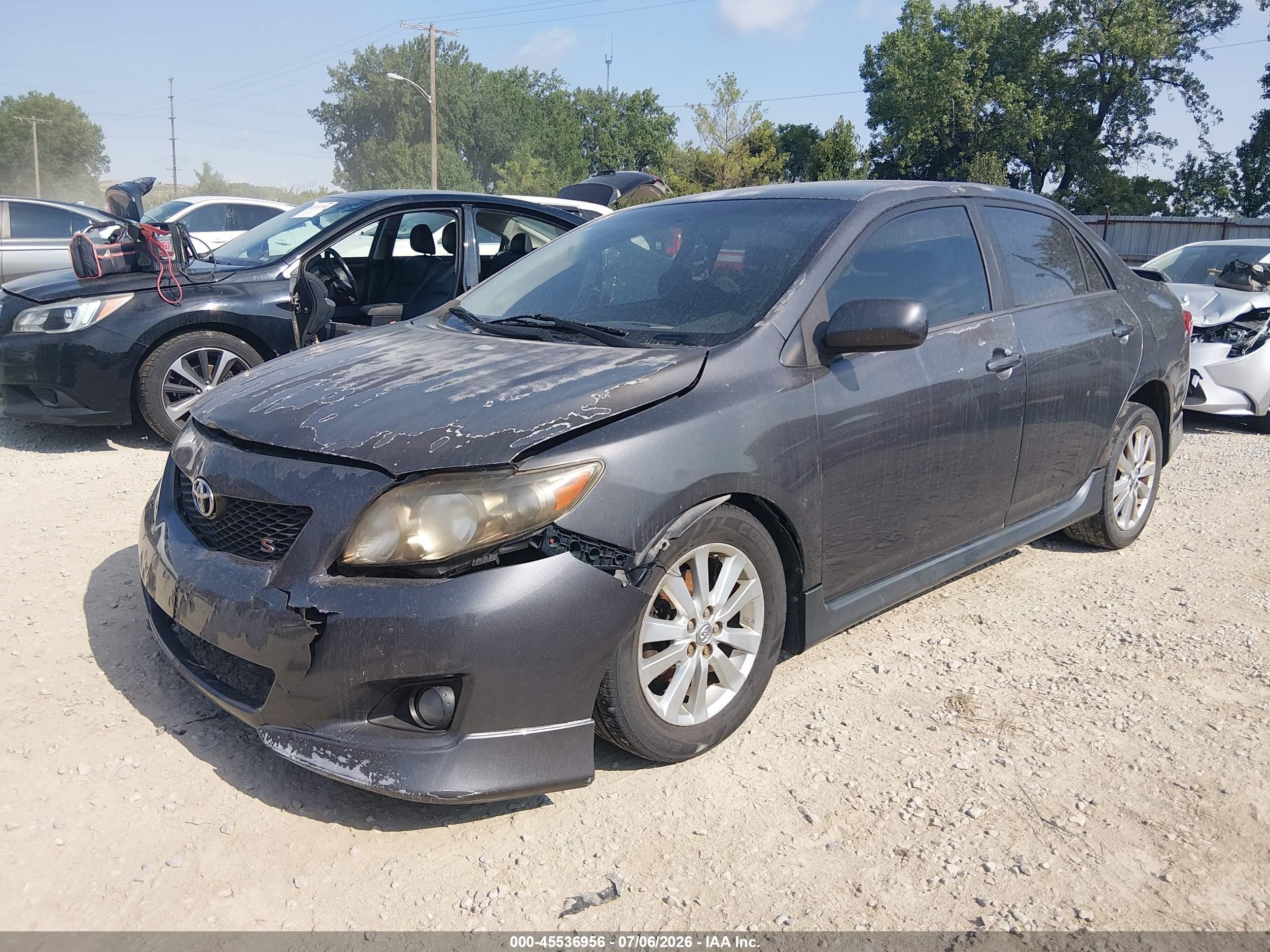 2010 Toyota Corolla S Gray vin: 2T1BU4EE6AC328393