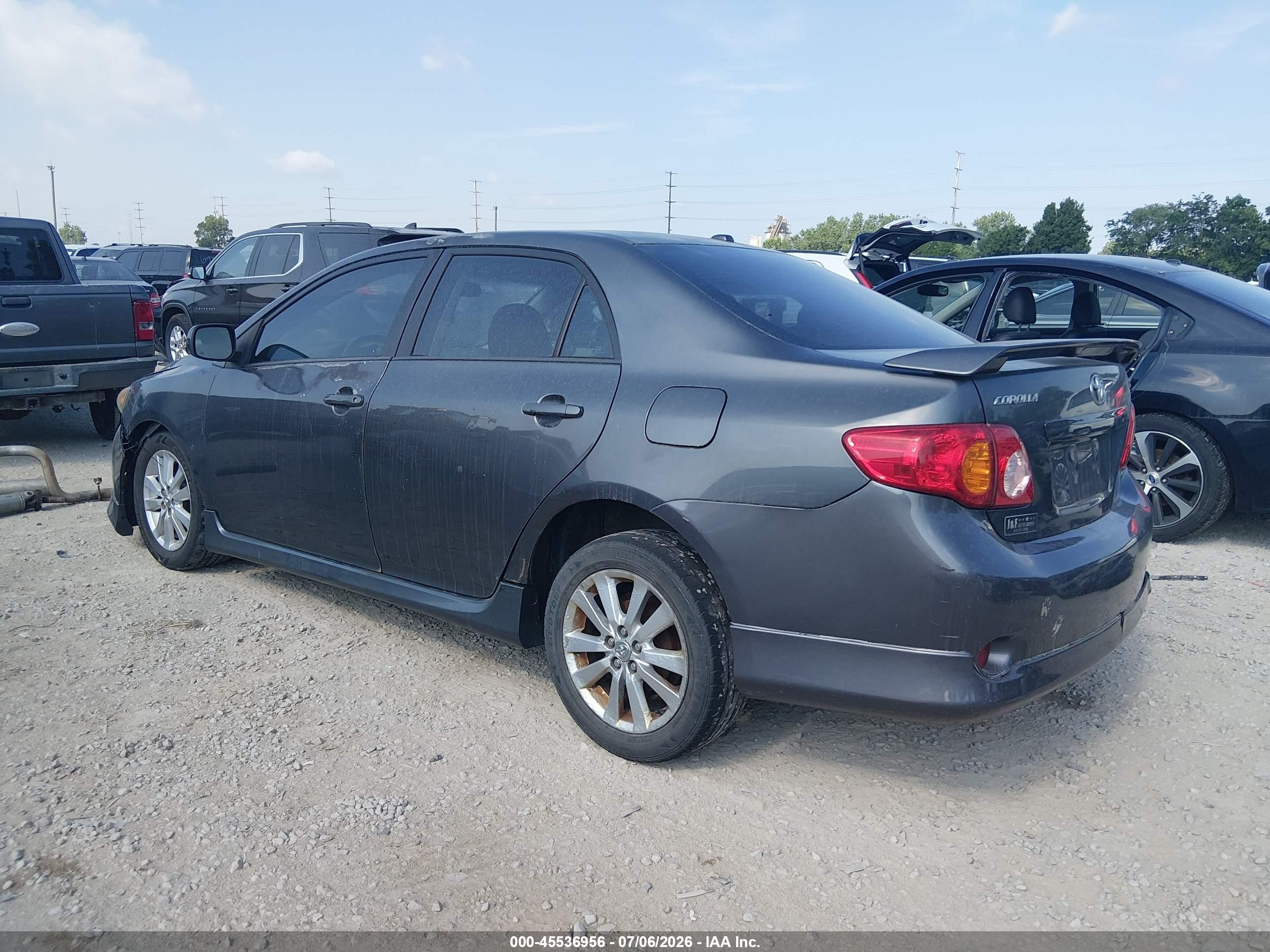 2010 Toyota Corolla S Gray vin: 2T1BU4EE6AC328393