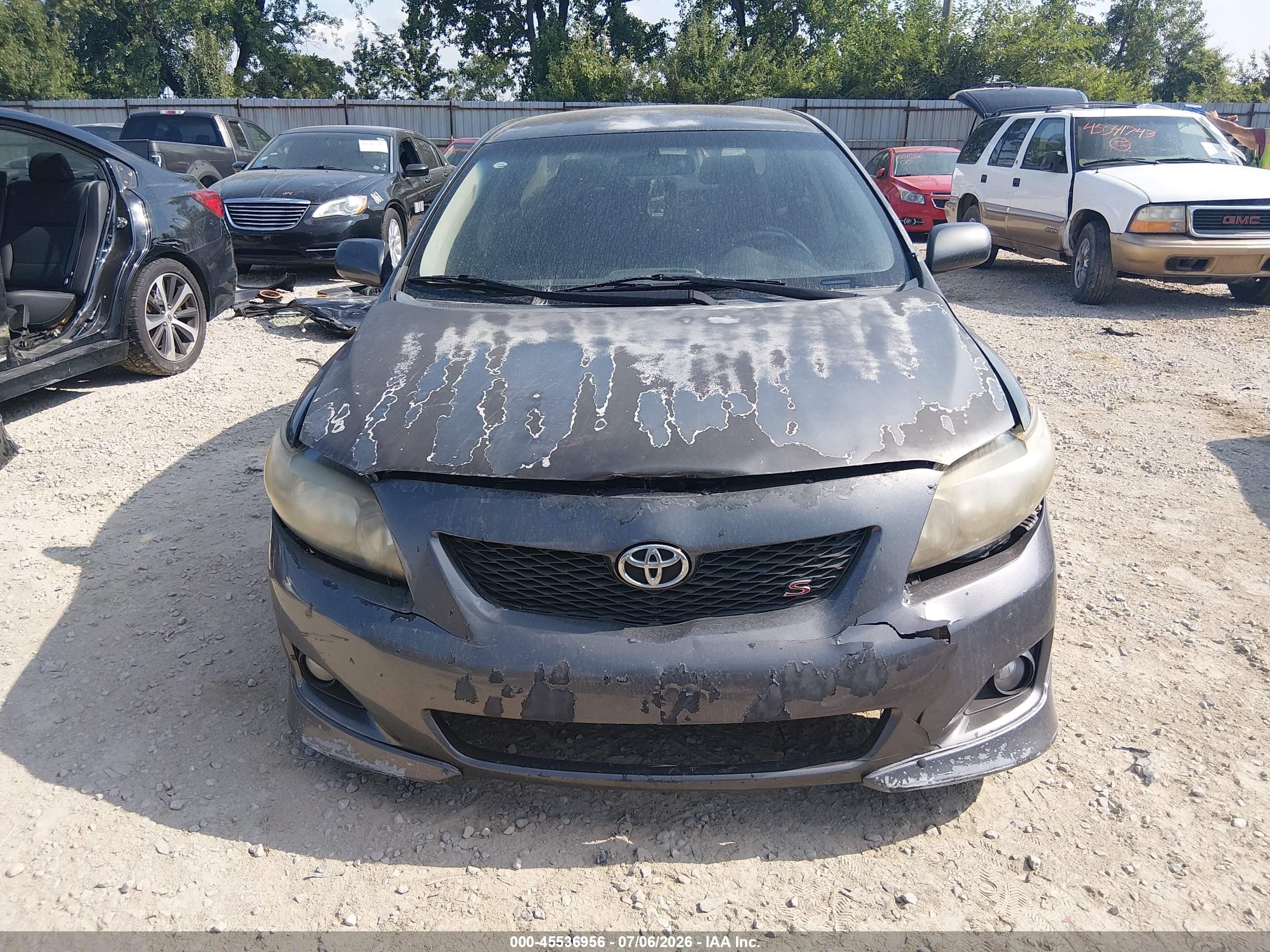 2010 Toyota Corolla S Gray vin: 2T1BU4EE6AC328393