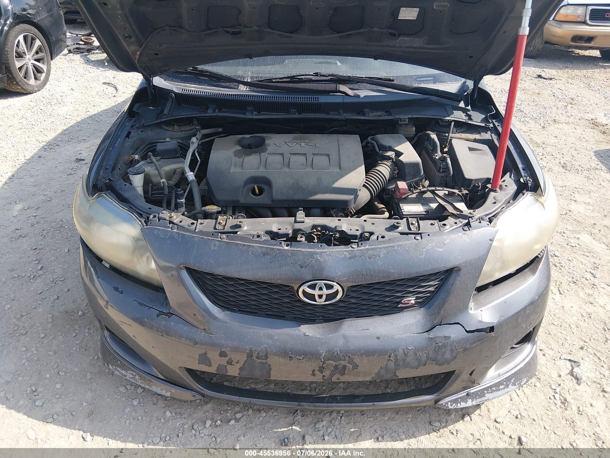 2010 Toyota Corolla S Gray vin: 2T1BU4EE6AC328393