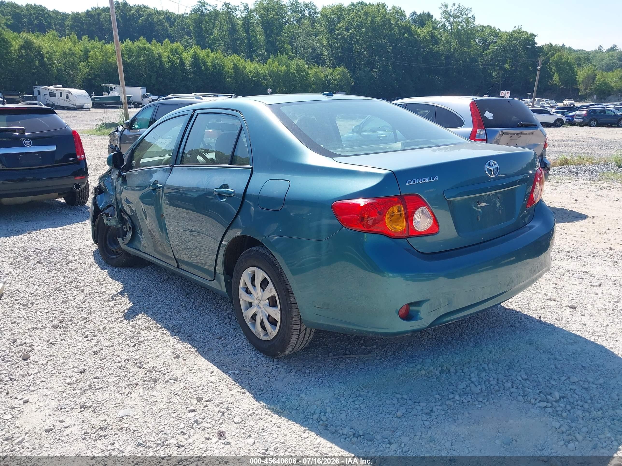 2010 Toyota Corolla Le Teal vin: 2T1BU4EE6AC333691