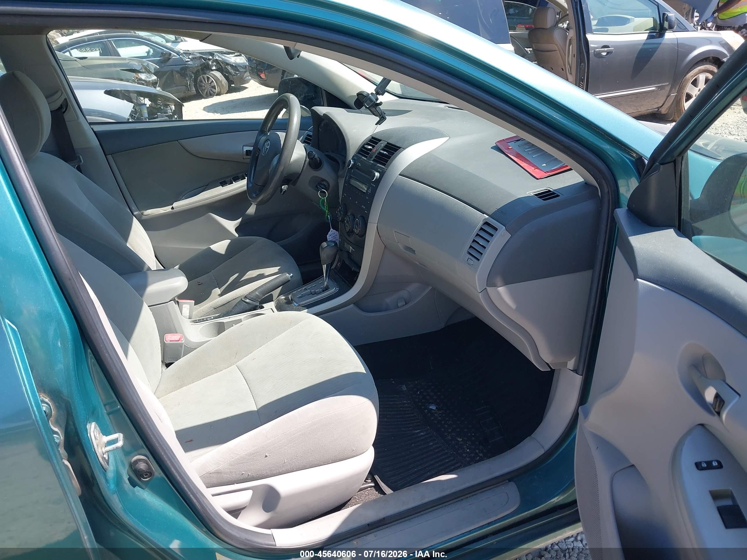 2010 Toyota Corolla Le Teal vin: 2T1BU4EE6AC333691