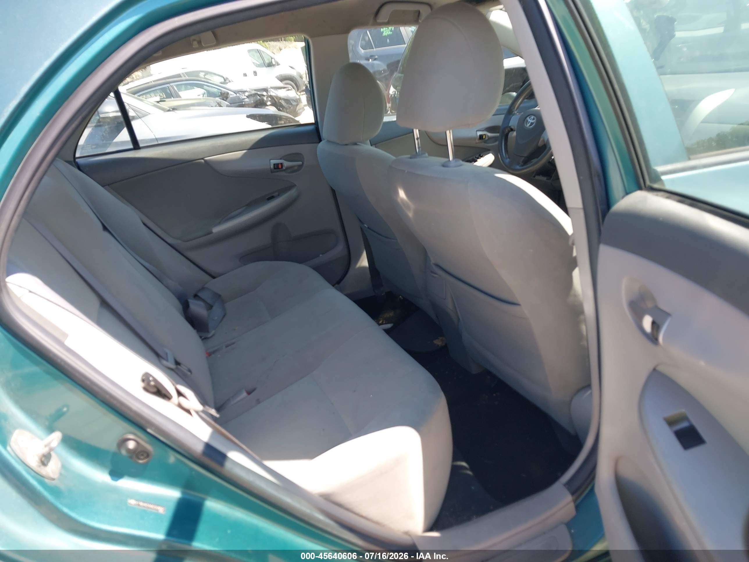 2010 Toyota Corolla Le Teal vin: 2T1BU4EE6AC333691