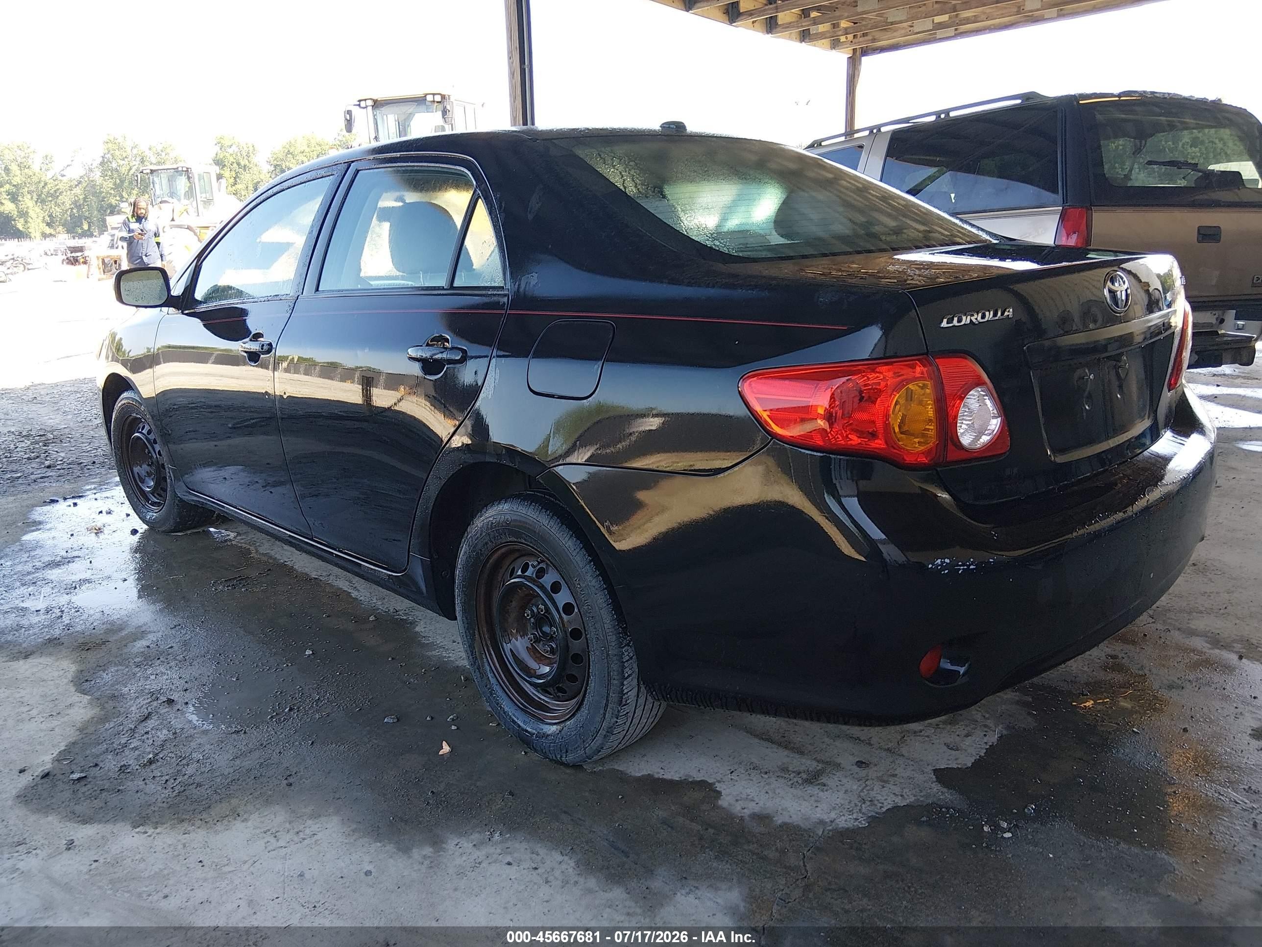 2010 Toyota Corolla Le Черный vin: 2T1BU4EE6AC339121