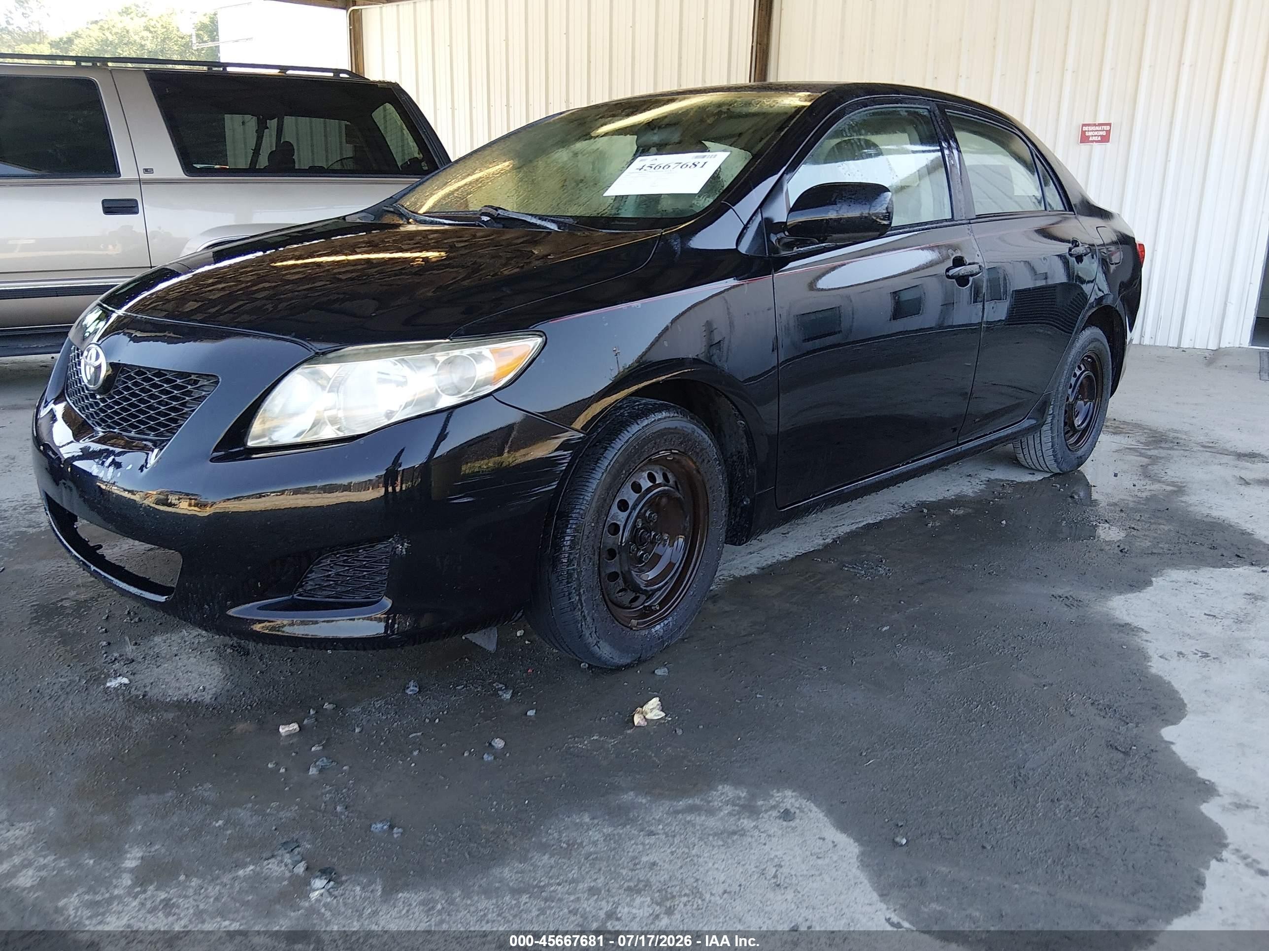 2010 Toyota Corolla Le Черный vin: 2T1BU4EE6AC339121