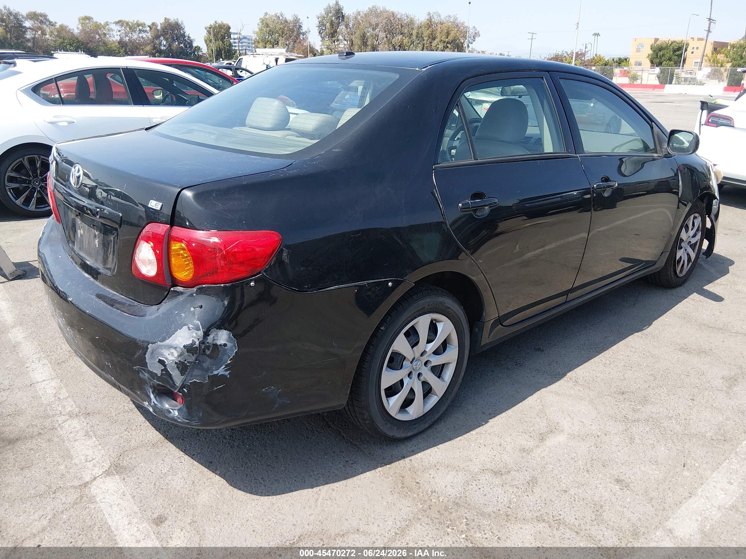 2010 Toyota Corolla Le Black vin: 2T1BU4EE6AC340334