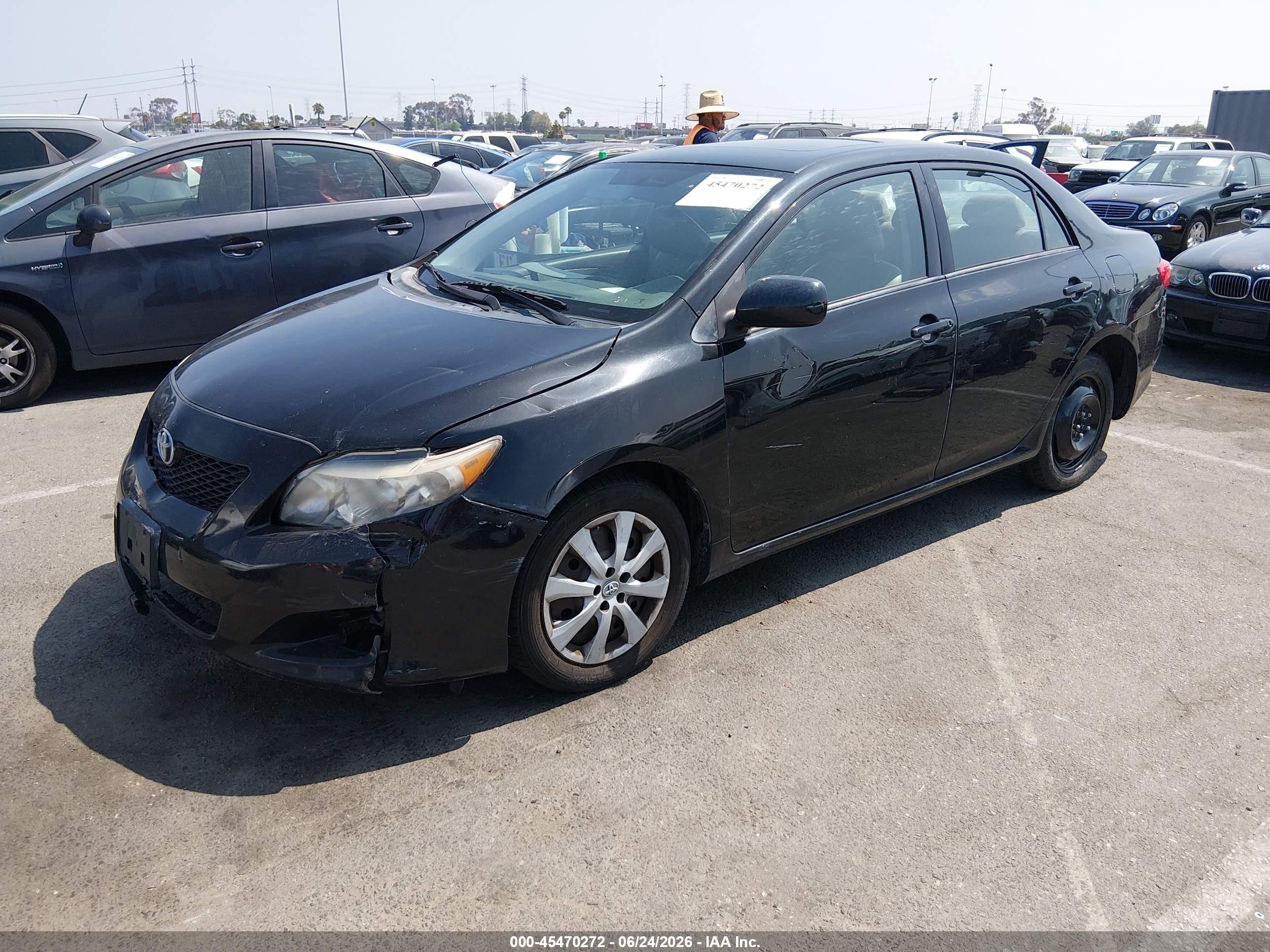 2010 Toyota Corolla Le Black vin: 2T1BU4EE6AC340334