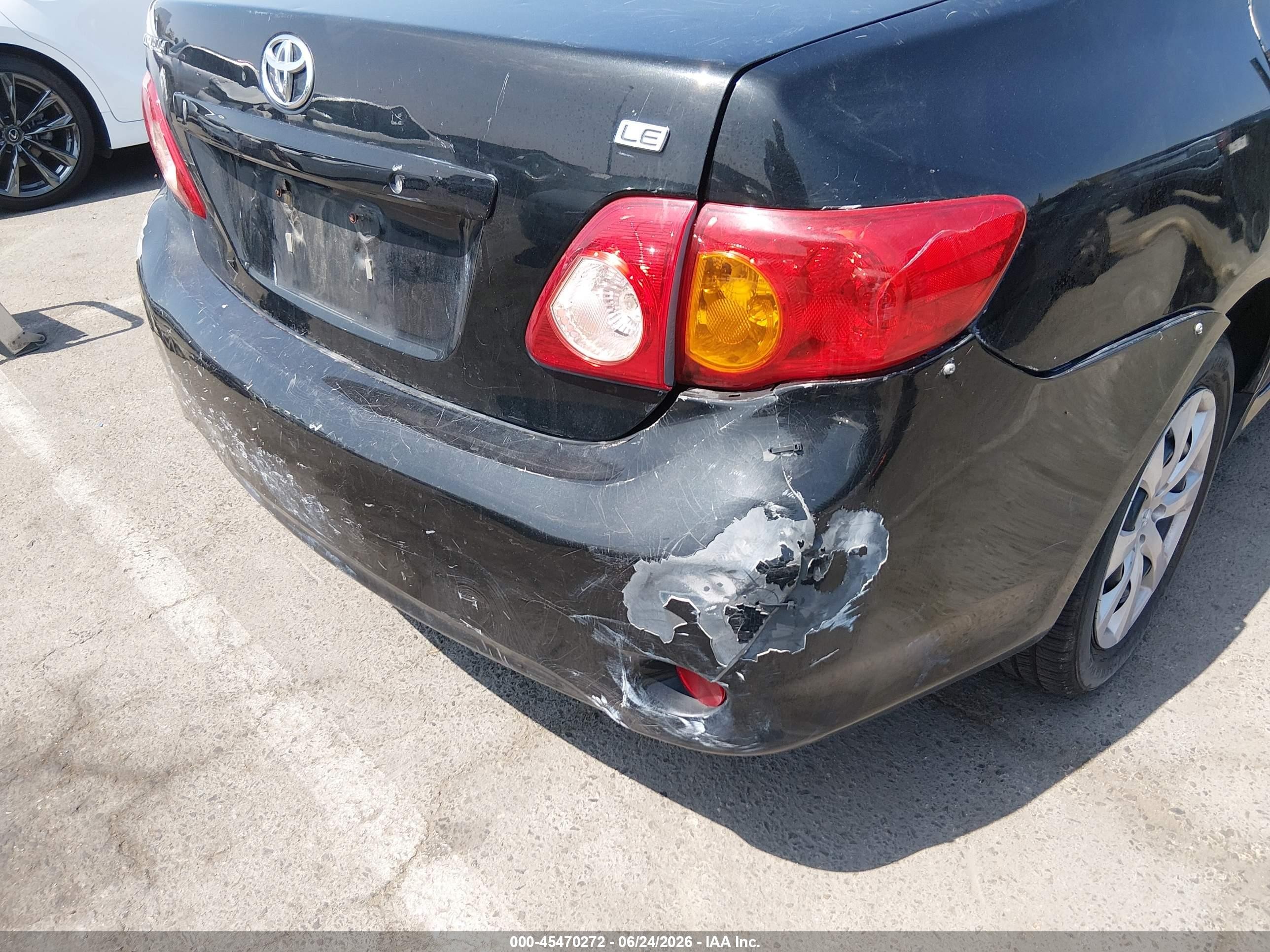 2010 Toyota Corolla Le Black vin: 2T1BU4EE6AC340334