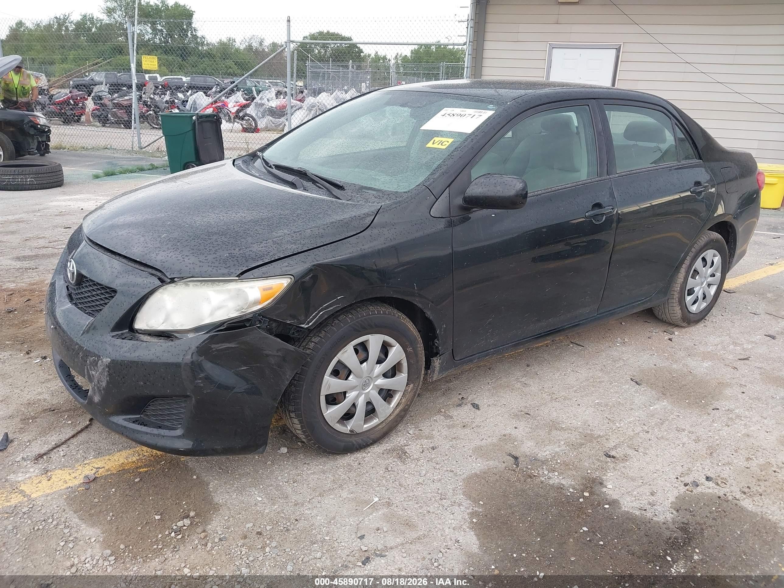 2010 Toyota Corolla Le Black vin: 2T1BU4EE6AC367937