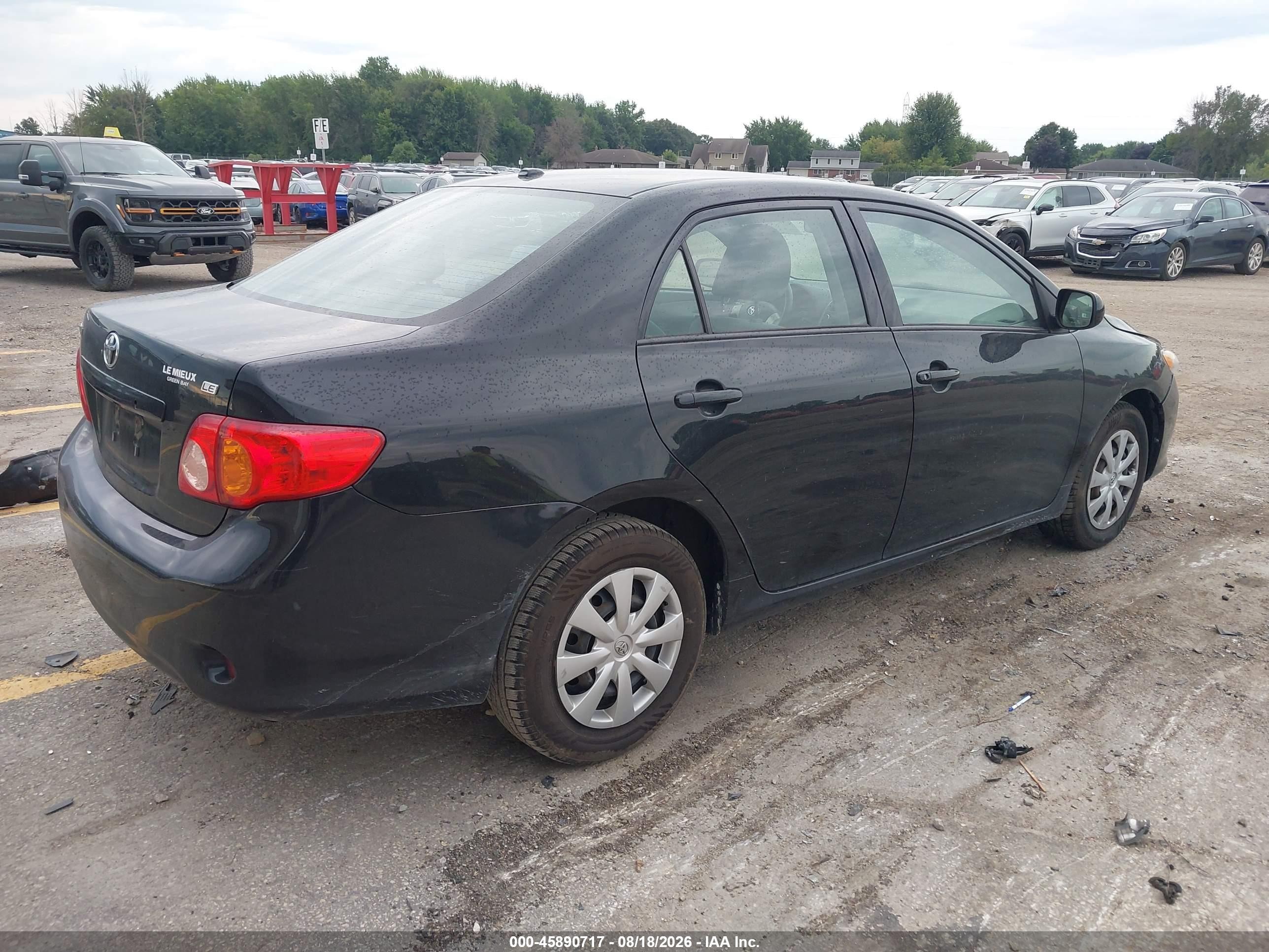 2010 Toyota Corolla Le Black vin: 2T1BU4EE6AC367937