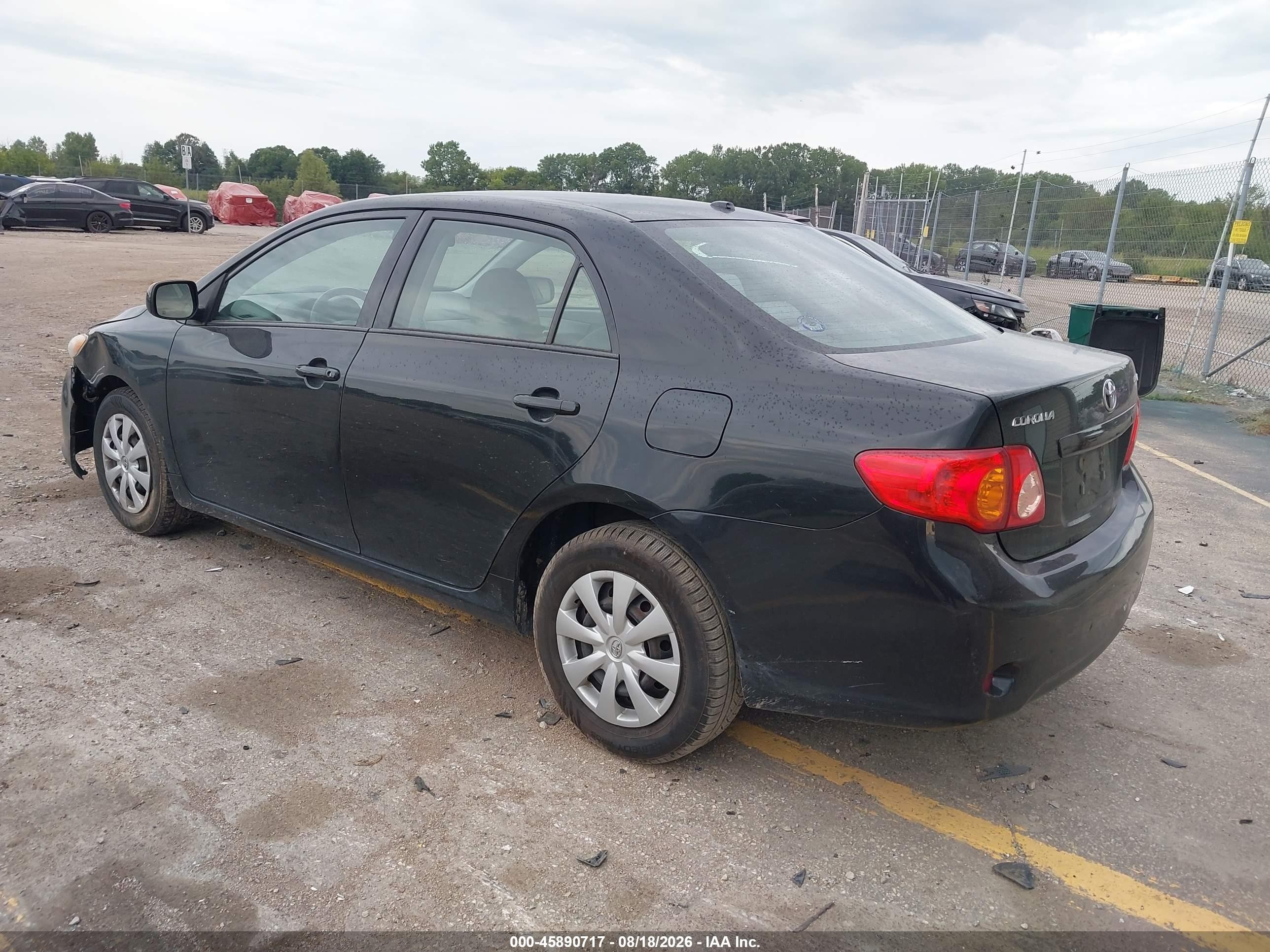2010 Toyota Corolla Le Black vin: 2T1BU4EE6AC367937