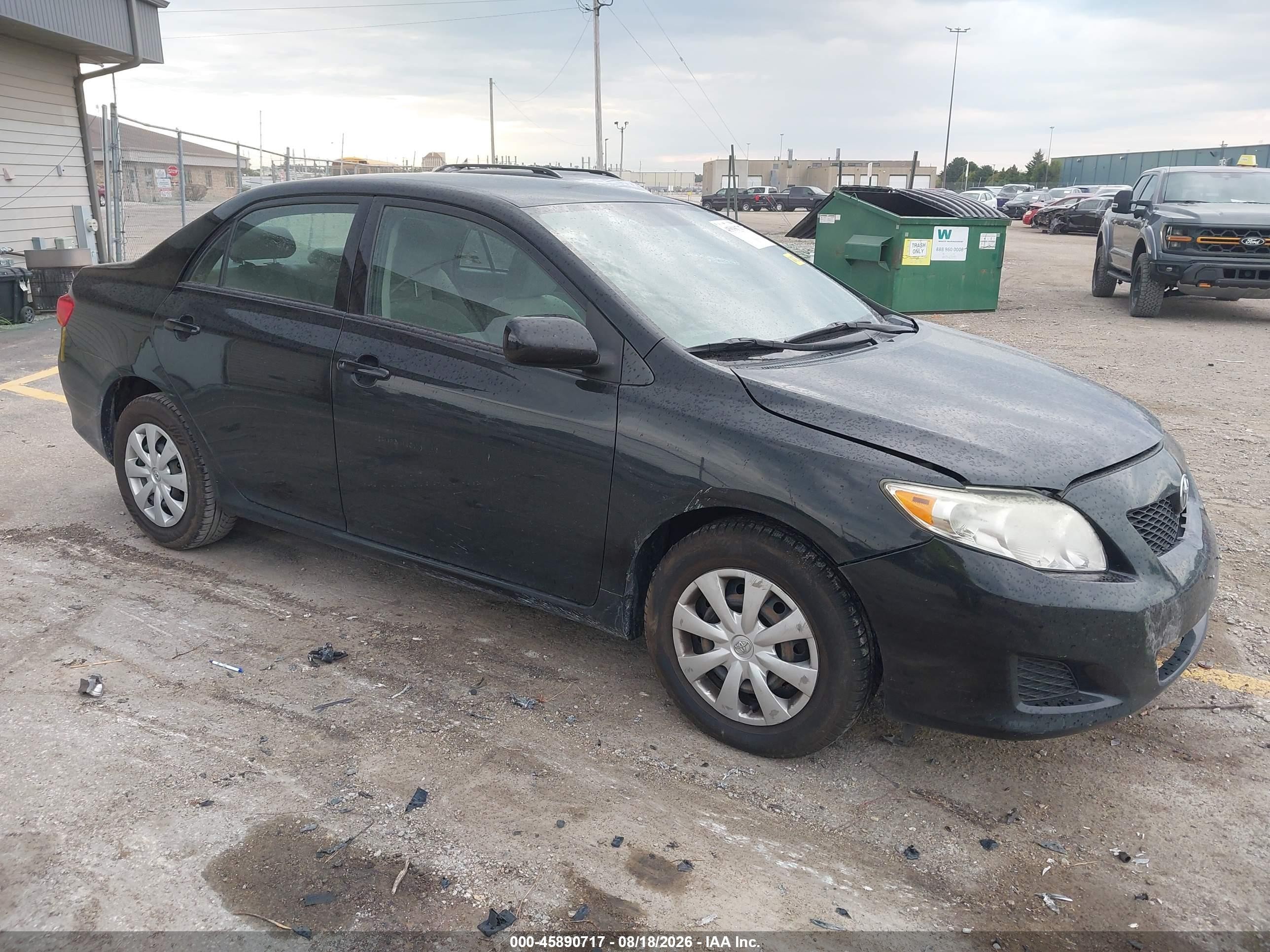2010 Toyota Corolla Le Black vin: 2T1BU4EE6AC367937