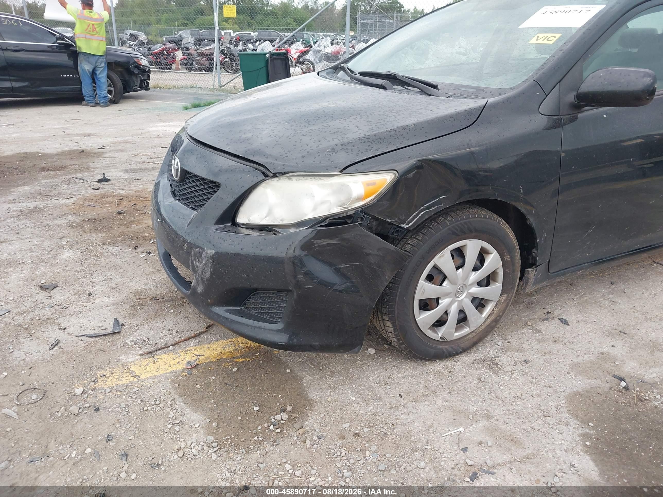 2010 Toyota Corolla Le Black vin: 2T1BU4EE6AC367937