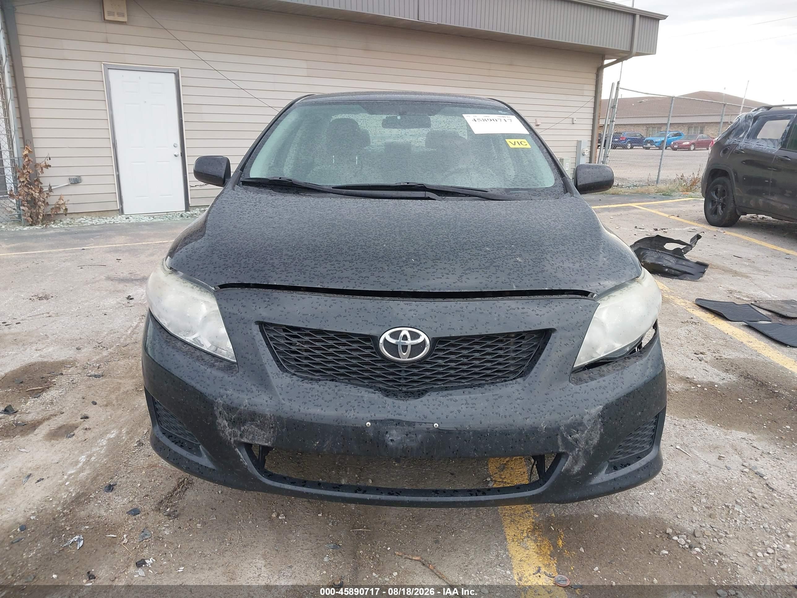 2010 Toyota Corolla Le Black vin: 2T1BU4EE6AC367937