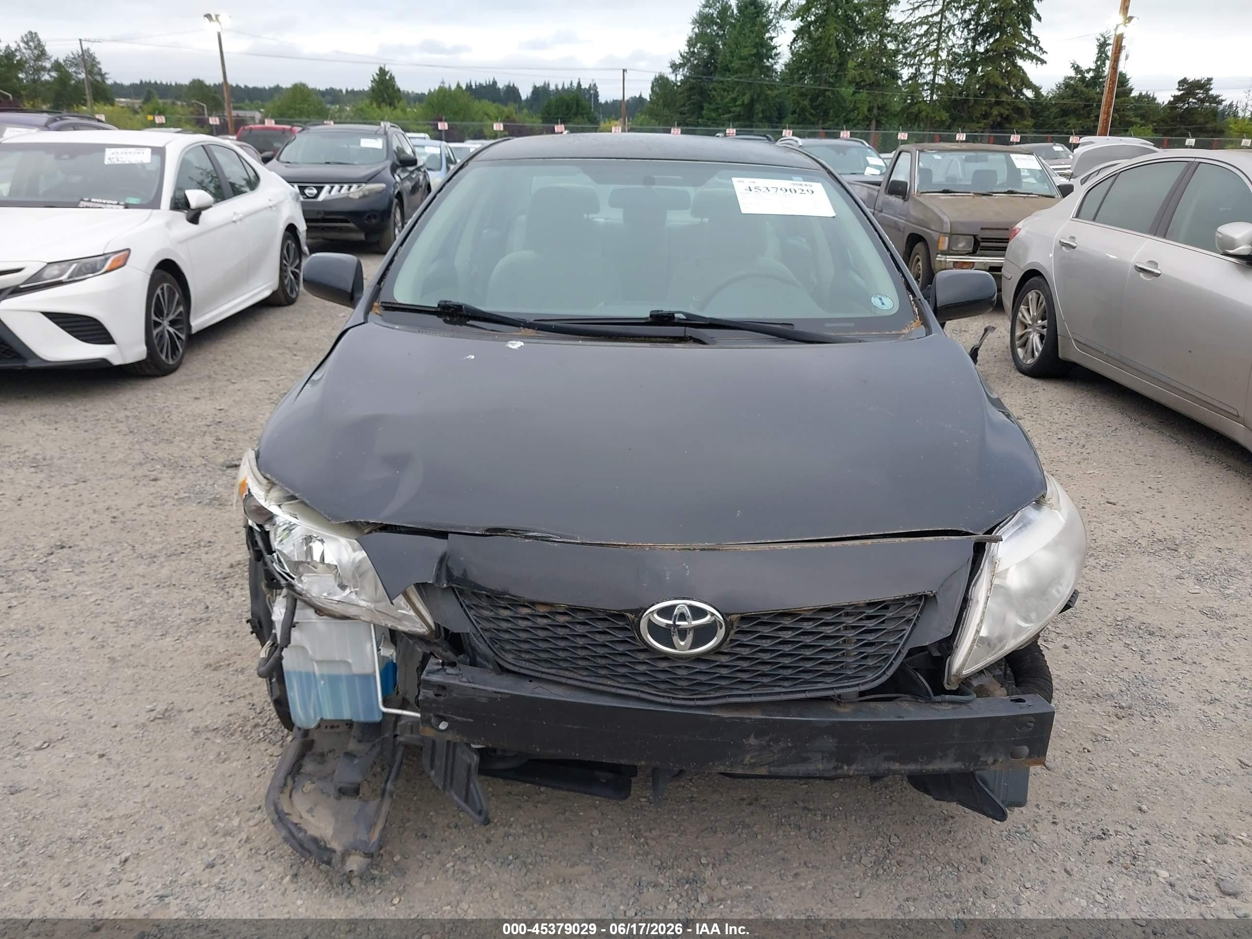 2010 Toyota Corolla Le Black vin: 2T1BU4EE6AC374547